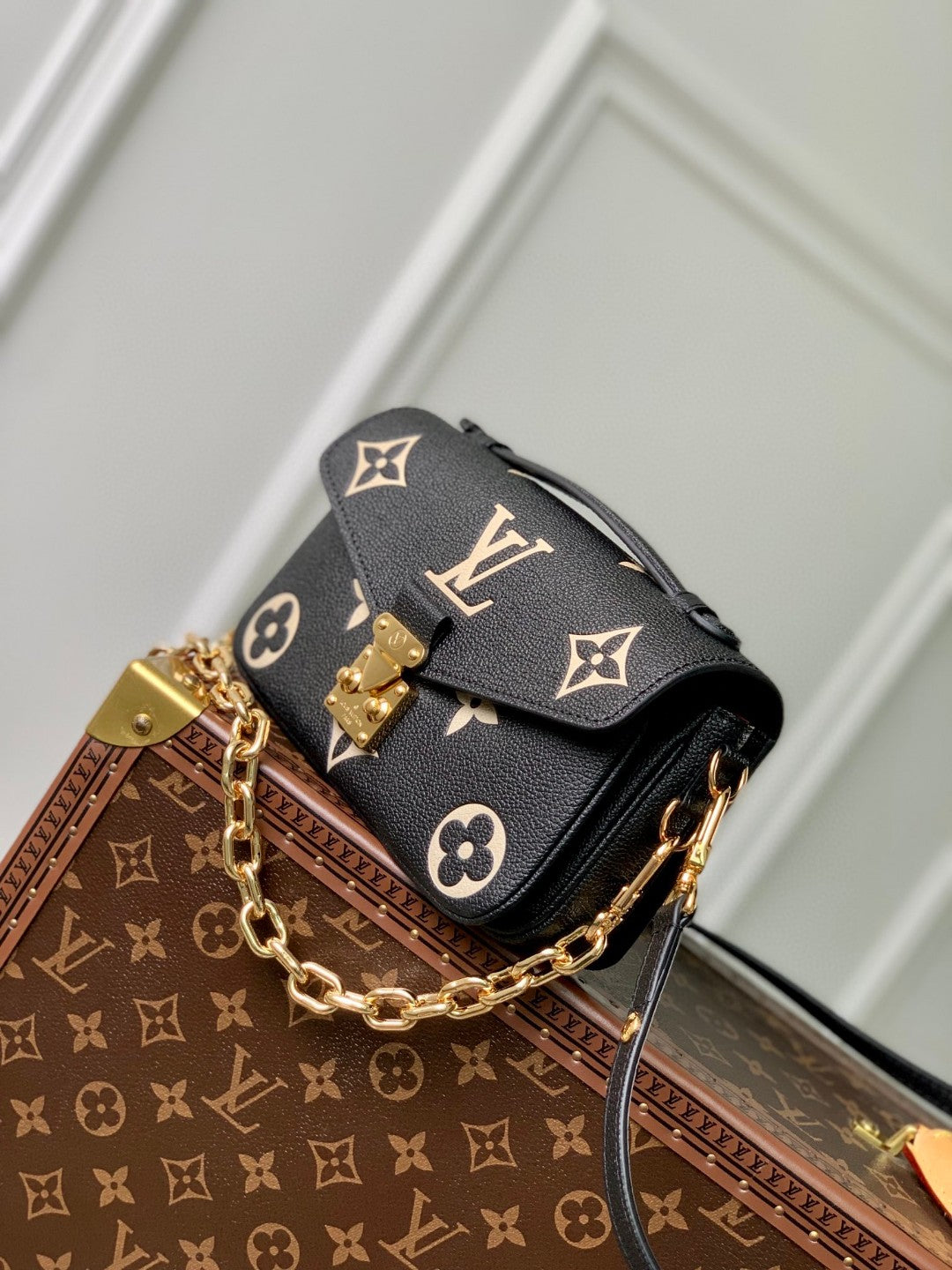 Louis Vuitton Micro Metis Bag - Bicolor Monogram Empreinte Leather - Black/White