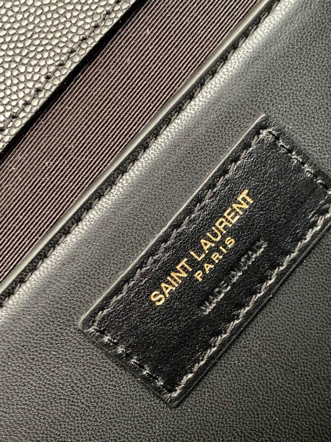 Saint Laurent Envelope Medium Chain Bag in Quilted Leather - Black