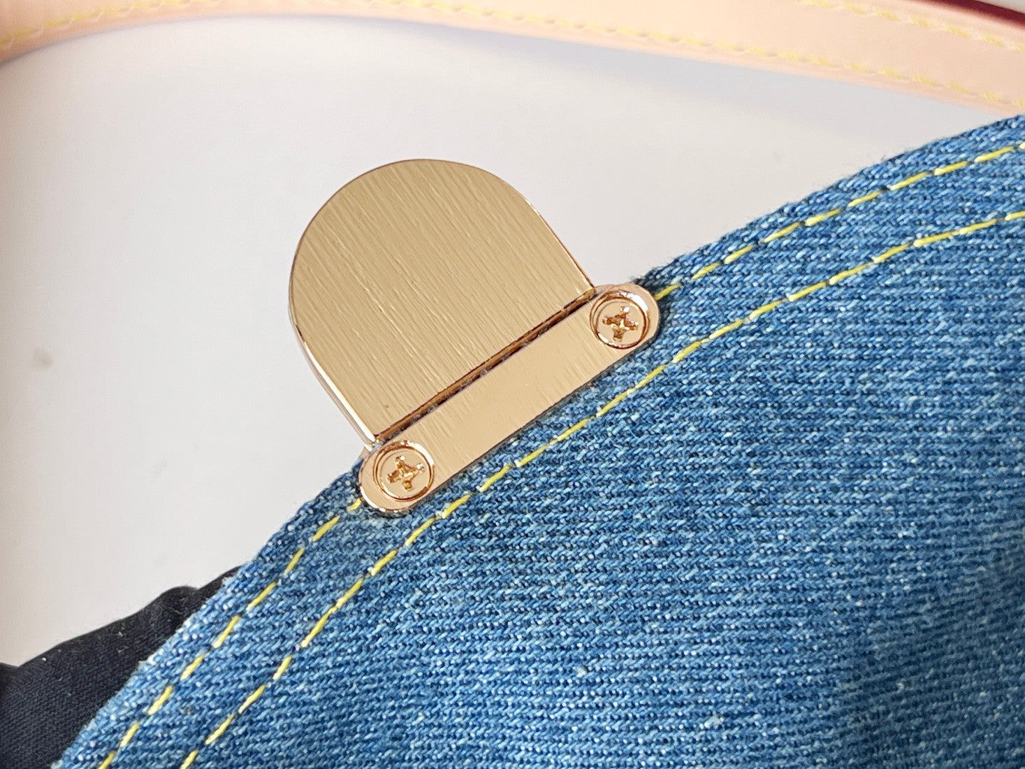 Louis Vuitton Blue Monogram Denim Pleaty Shoulder Bag