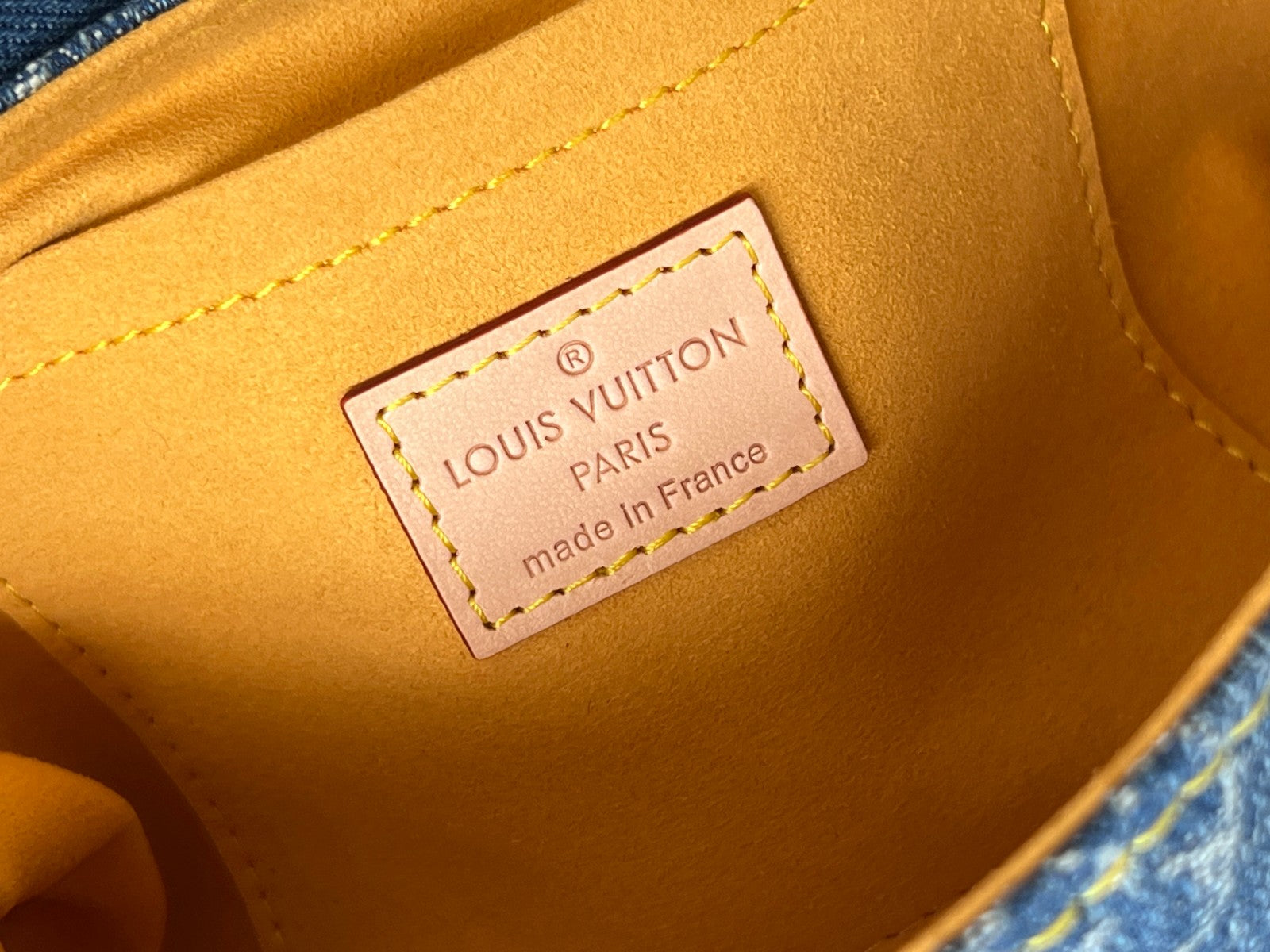 Louis Vuitton Blue Monogram Denim Pleaty Shoulder Bag