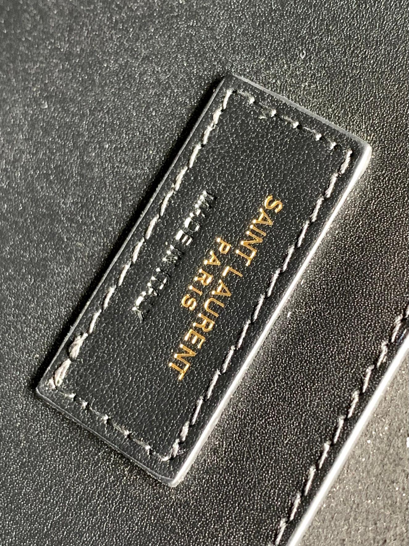 Saint Laurent Kate Small Chain Bag in Black Leather with Gold Hardware