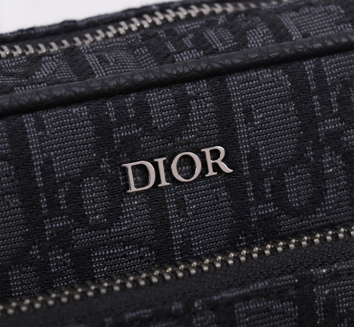 Christian Dior Men's Oblique Safari Messenger Bag - Black Jacquard Canvas