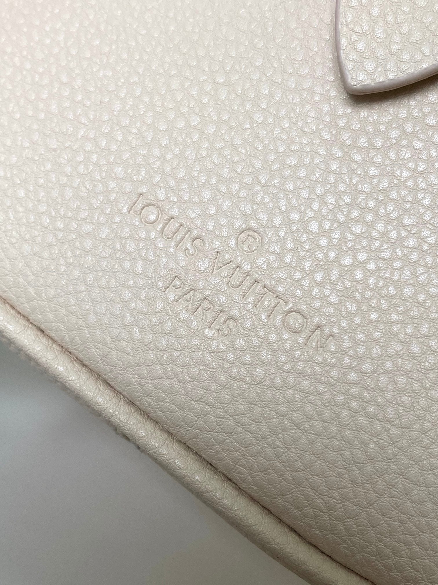 Louis Vuitton Nano Speedy Monogram Empreinte Pastel Pink Handbag