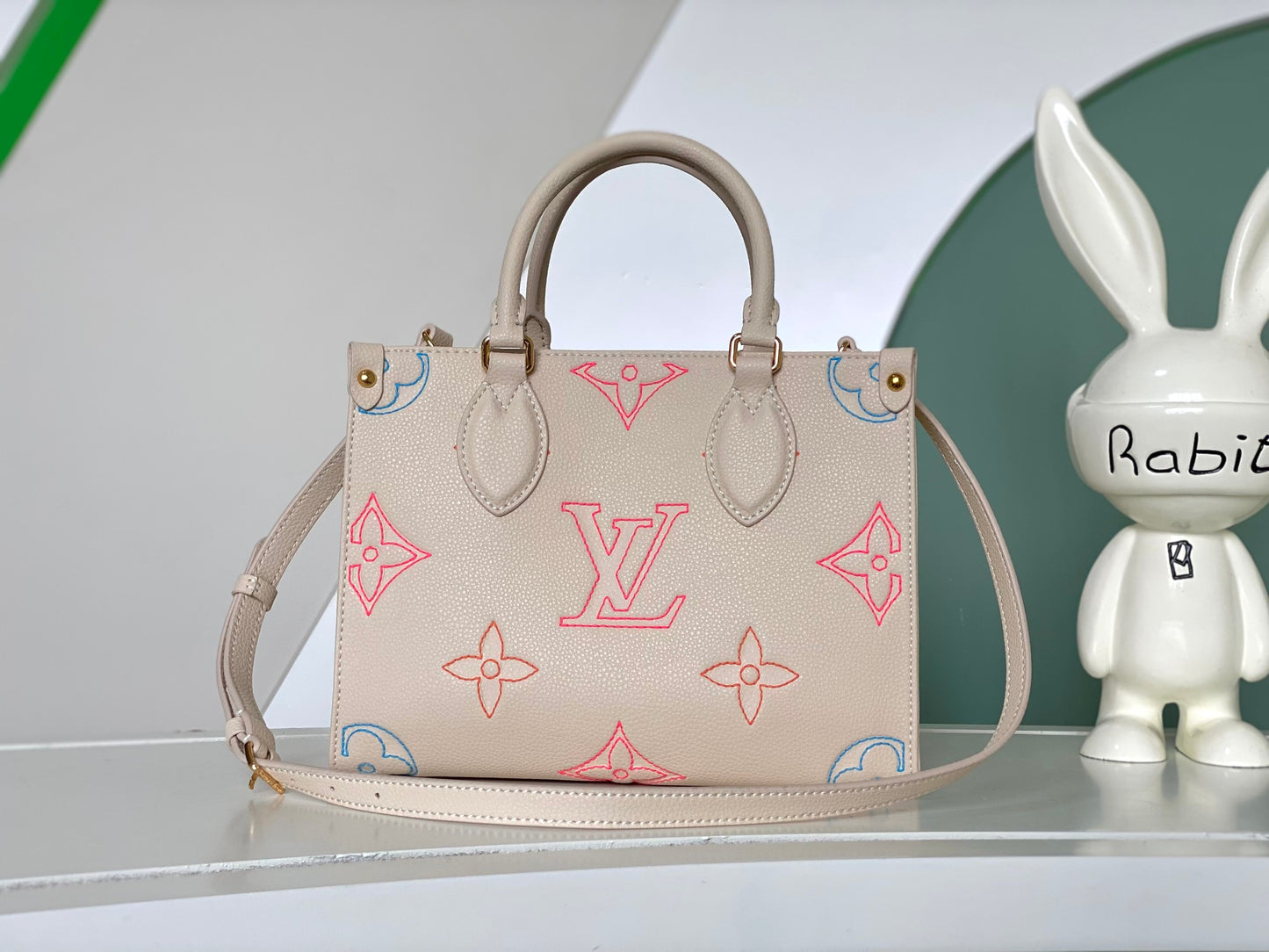 Louis Vuitton Onthego PM Monogram Empreinte Leather Tote Bag - Pastel