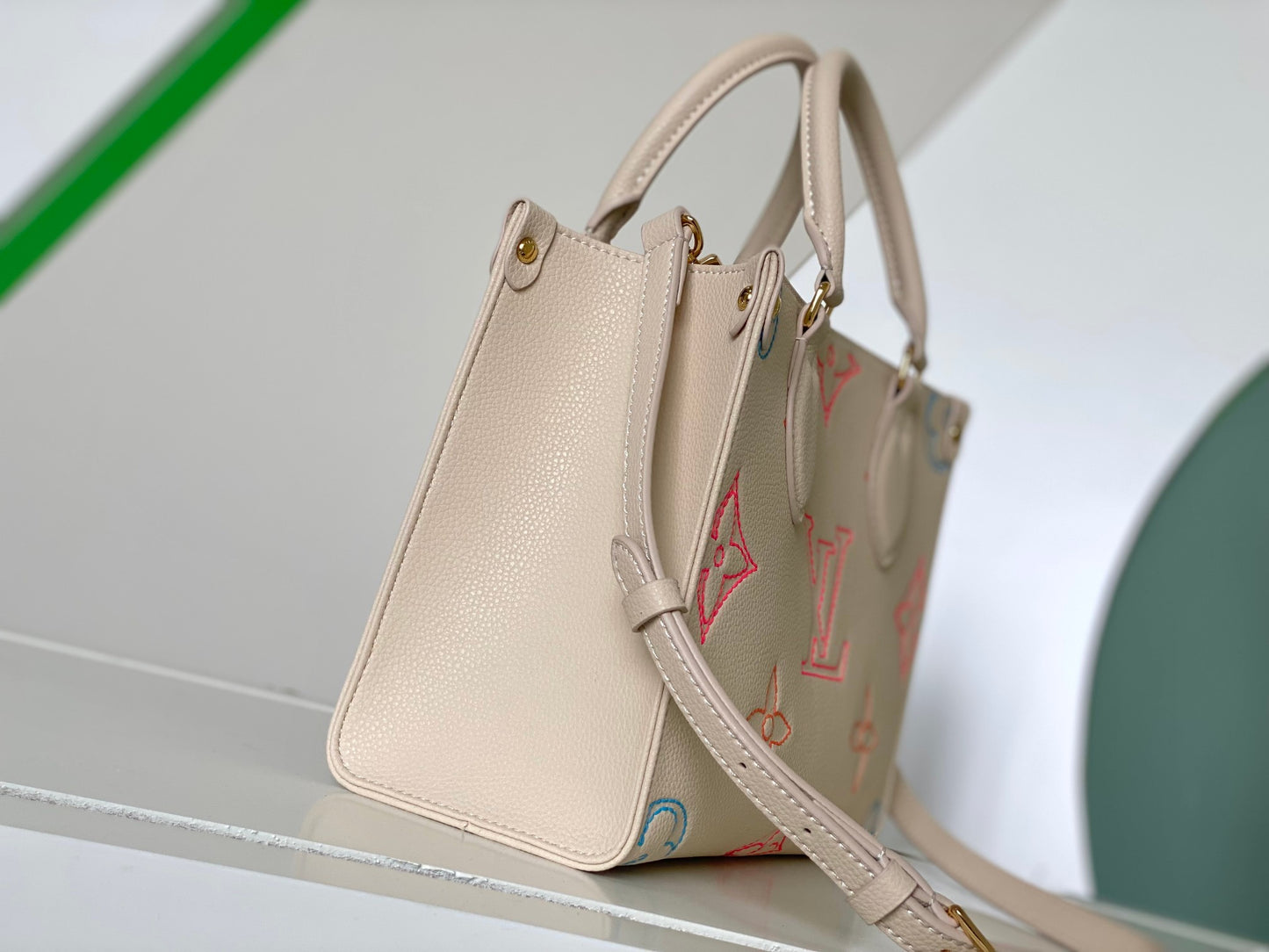 Louis Vuitton Onthego PM Monogram Empreinte Leather Tote Bag - Pastel