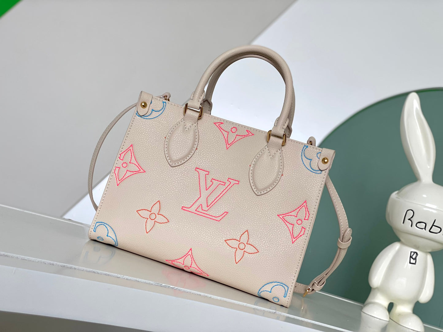 Louis Vuitton Onthego PM Monogram Empreinte Leather Tote Bag - Pastel