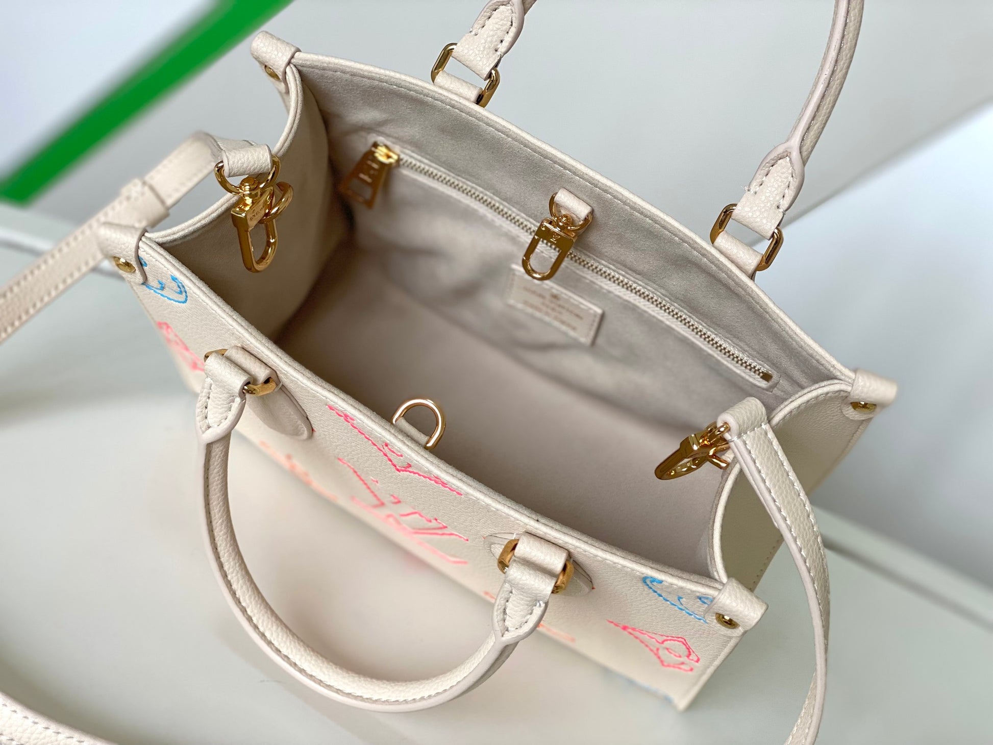 Louis Vuitton Onthego PM Monogram Empreinte Leather Tote Bag - Pastel