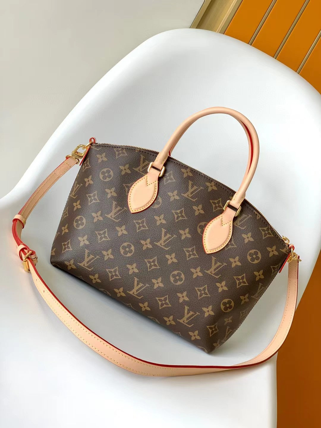 Louis Vuitton Boétie PM Monogram Canvas Handbag - Brown