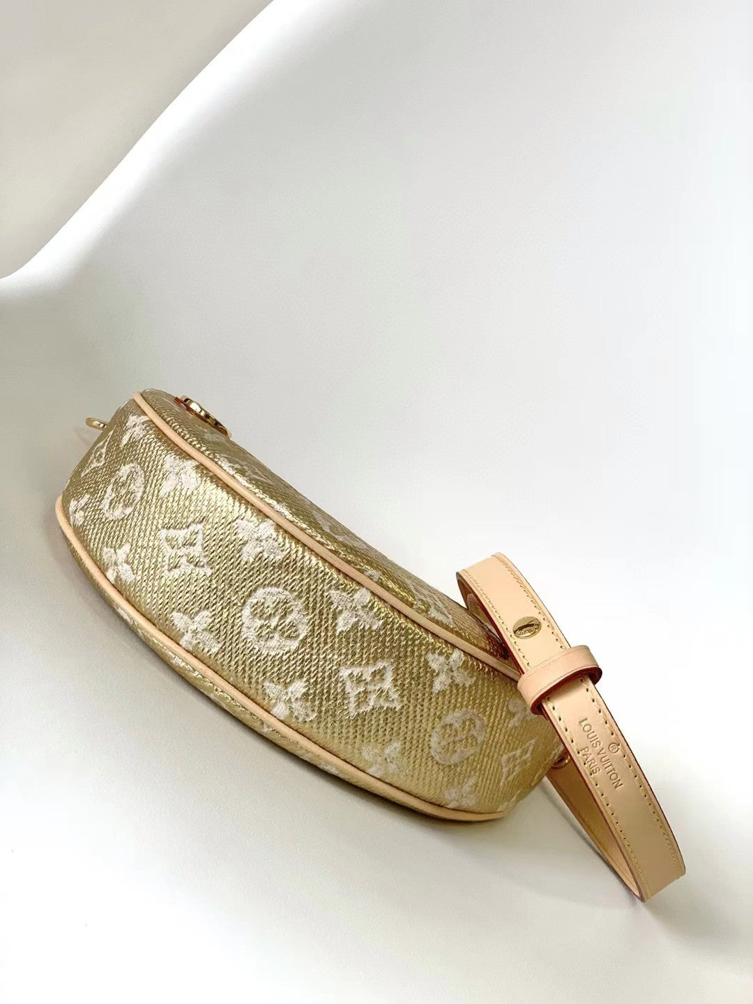 Louis Vuitton Monogram Empreinte Loop Bag - Beige Crescent Handbag