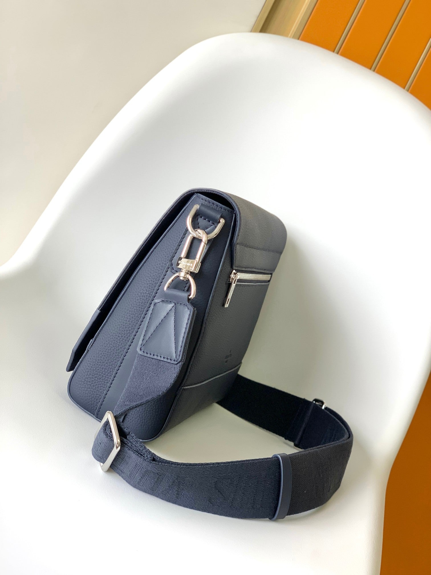 Louis Vuitton Men's Fastline Messenger Bag - Navy Blue Aerogram Leather