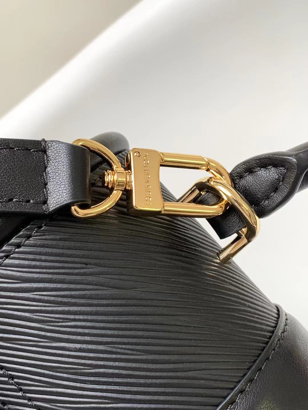 Elegant Black Leather Mini Top-Handle Handbag with Gold-Tone Hardware