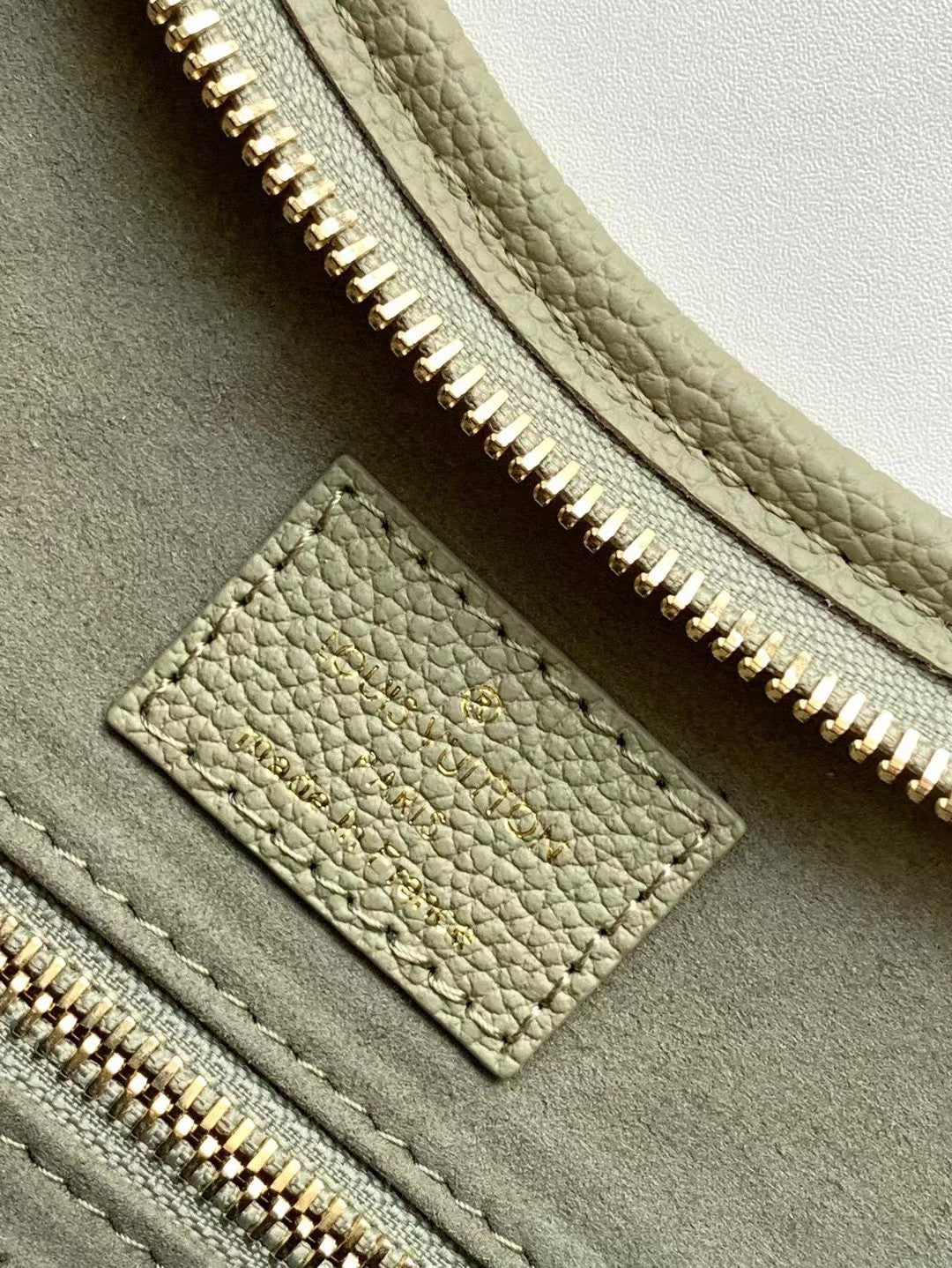 Louis Vuitton Carryall PM Monogram Empreinte Leather Shoulder Bag - Olive Green