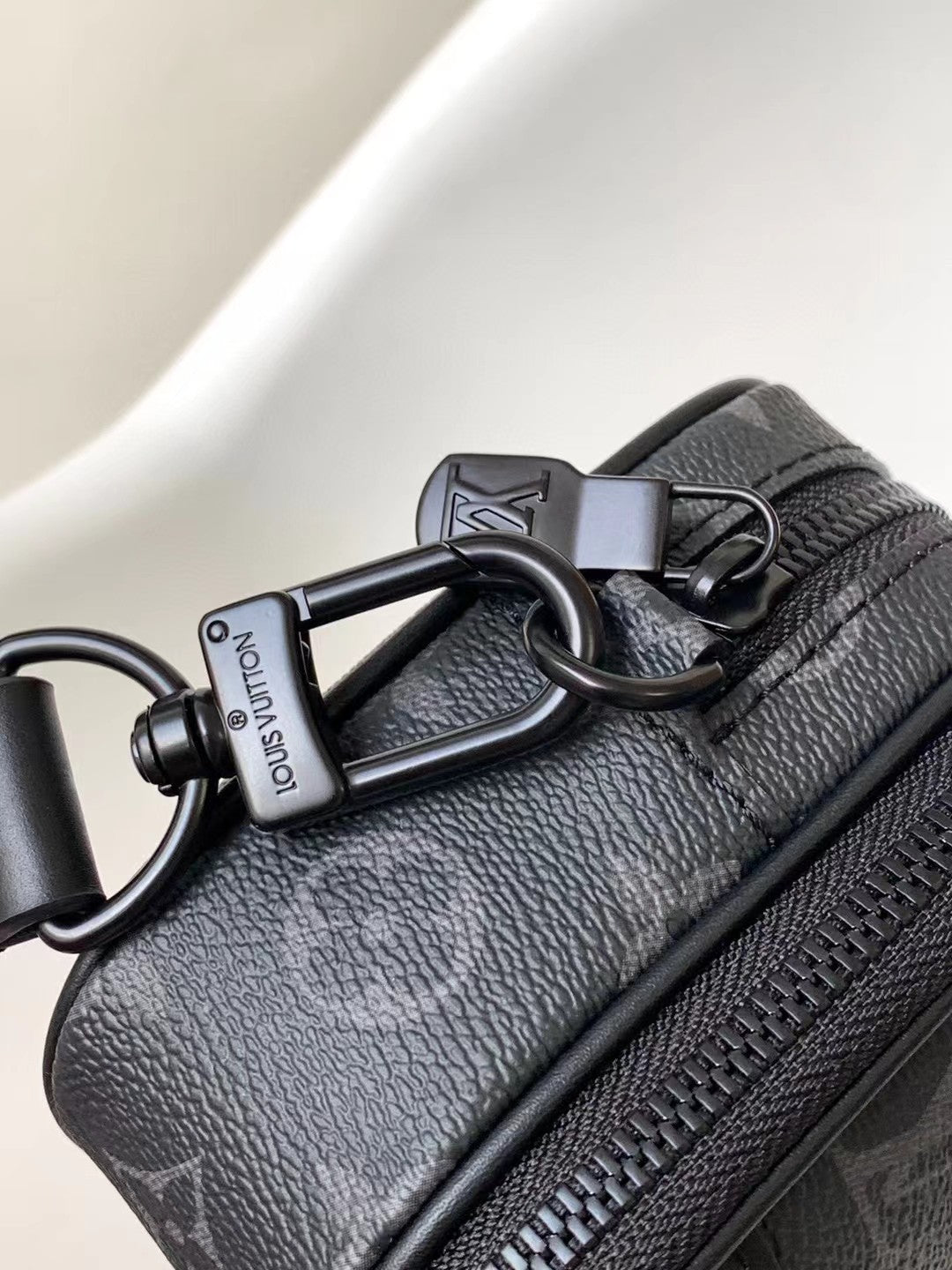 Louis Vuitton Discovery Bumbag PM Monogram Eclipse Canvas Black