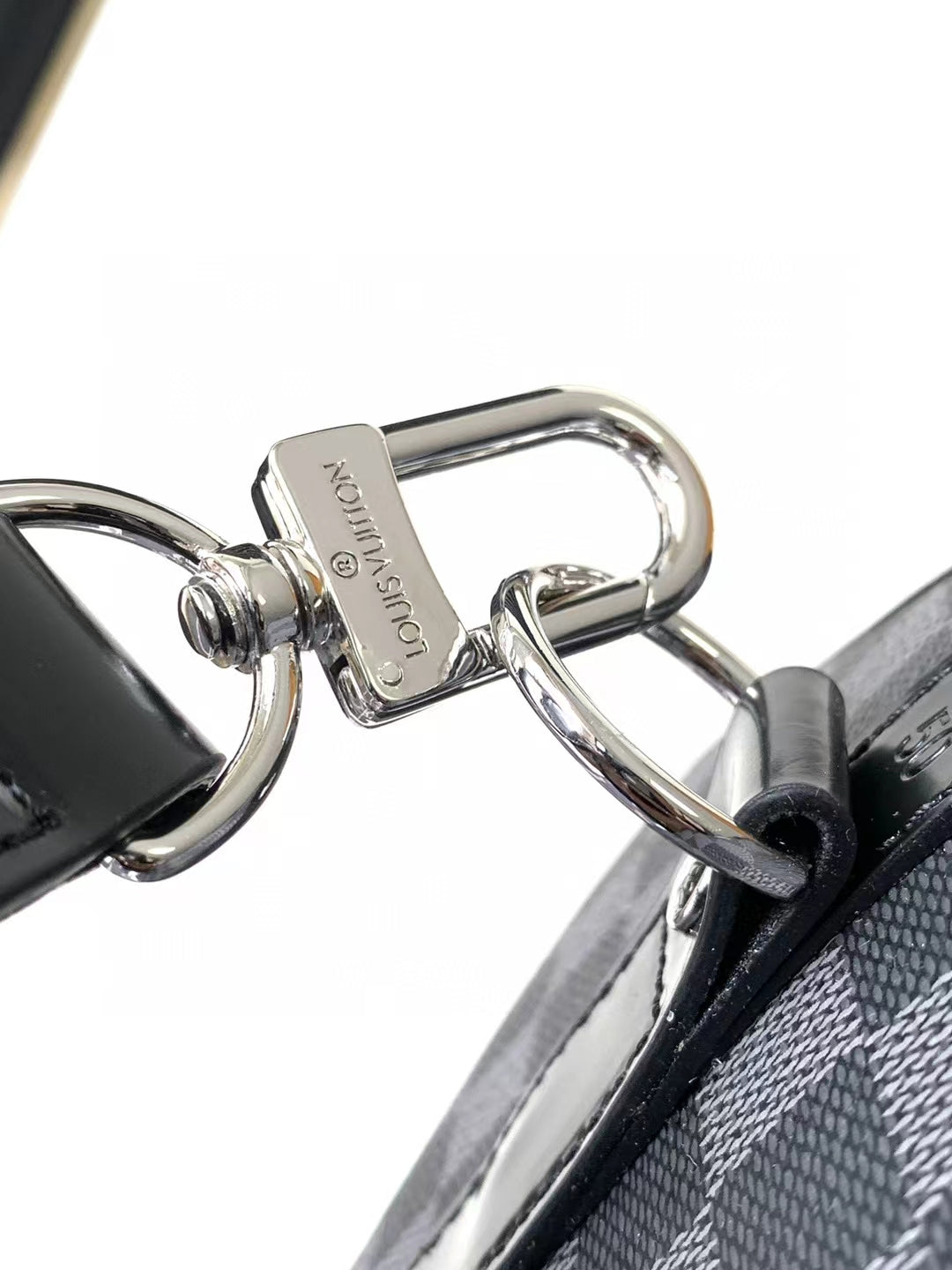 Luxury Checkerboard Damier Graphite Travel Duffle Bag - Gray and Black Weekender Bag