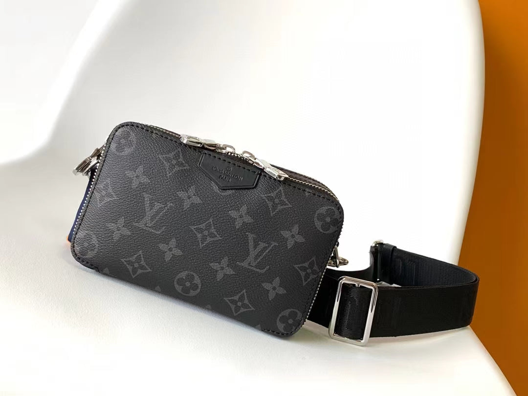 Louis Vuitton Alpha Messenger Bag Monogram Eclipse Canvas - Black/Grey