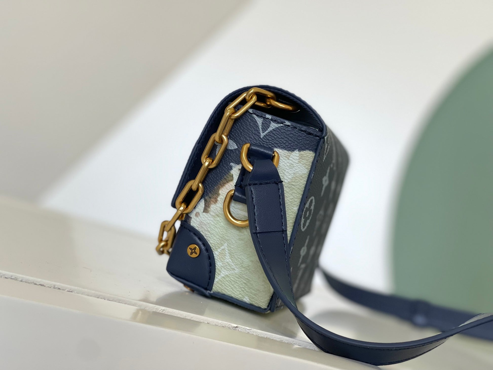 Louis Vuitton Monogram Bleached Denim Mini Soft Trunk Bag