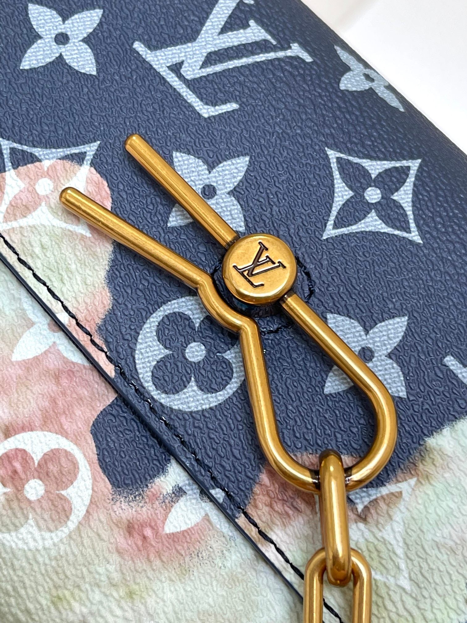 Louis Vuitton Monogram Bleached Denim Mini Soft Trunk Bag