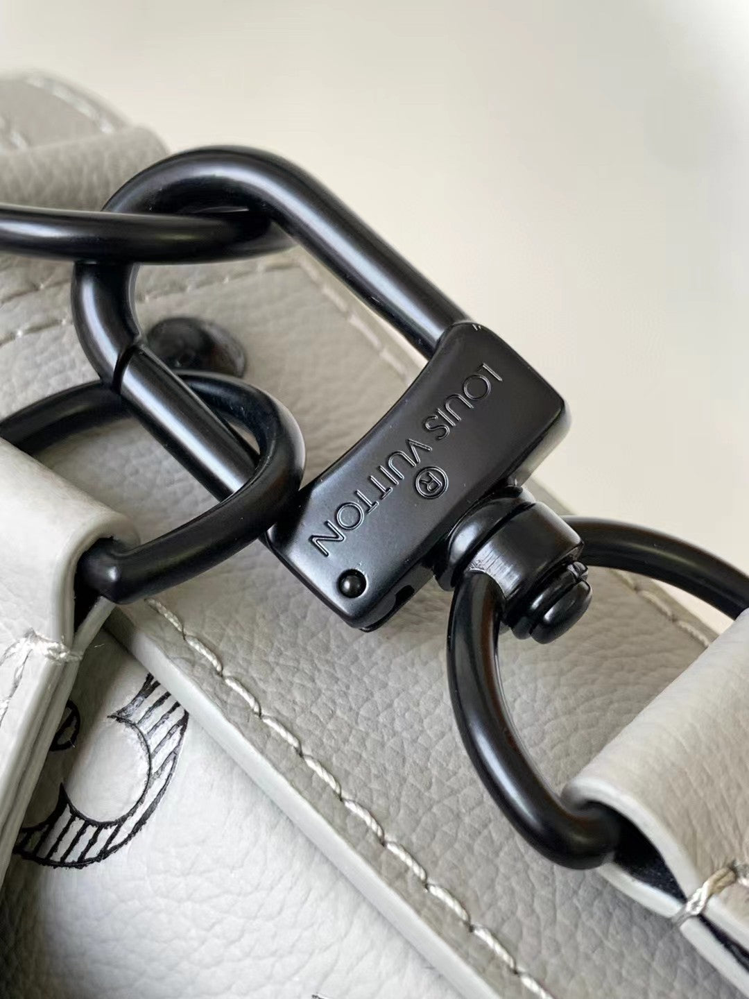 Louis Vuitton Duo Messenger Monogram Shadow Leather - Anthracite Grey