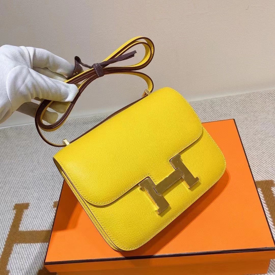 Hermès Constance 18 Mauve Sylvestre Epsom Leather with Gold Hardware