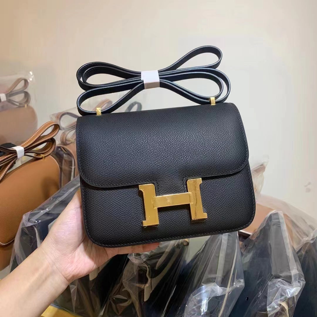 Hermès Constance 18 Mauve Sylvestre Epsom Leather with Gold Hardware