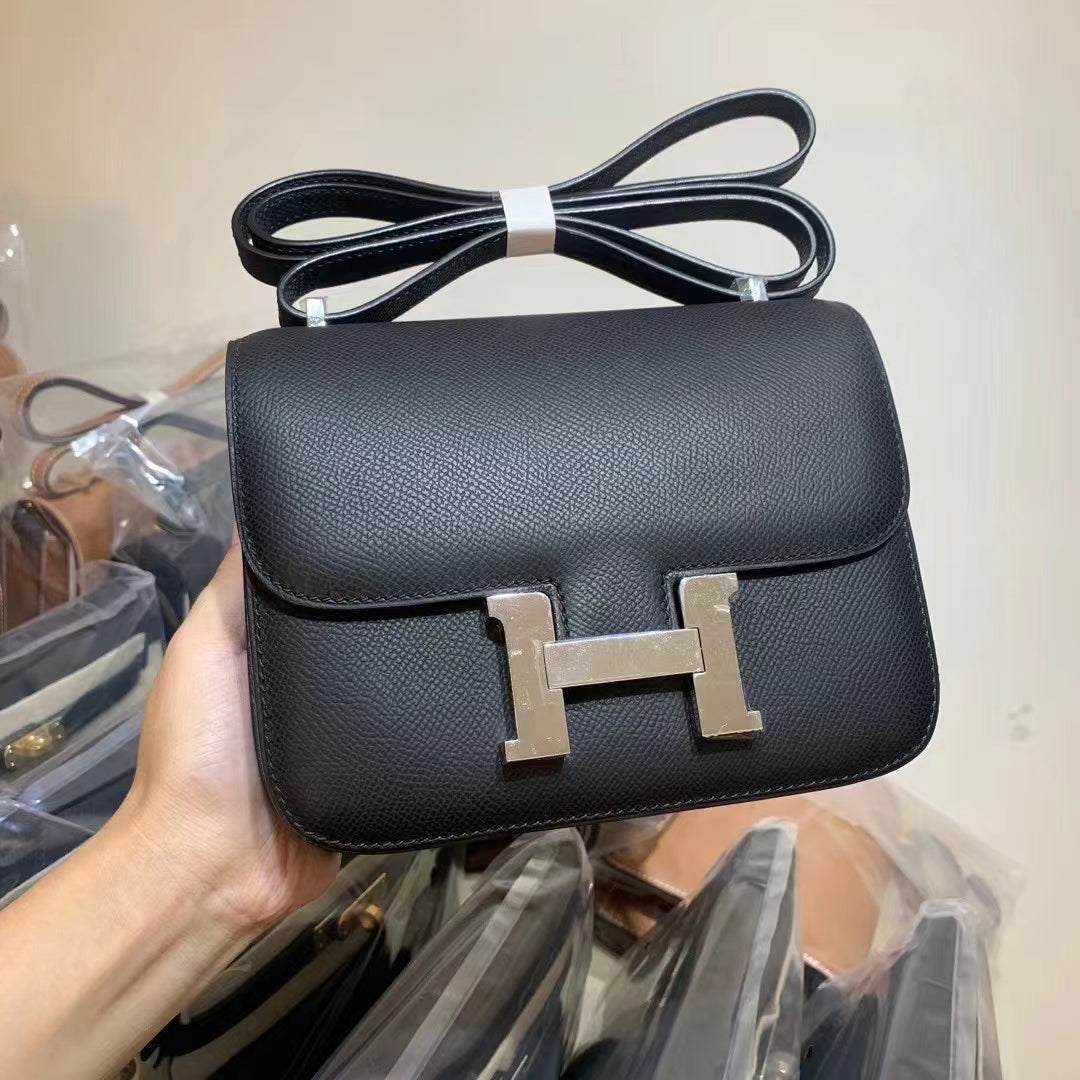 Hermès Constance 18 Mauve Sylvestre Epsom Leather with Gold Hardware