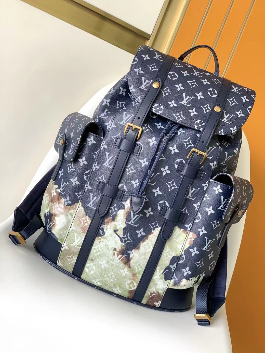 Louis Vuitton Christopher MM Backpack Monogram Dust Canvas