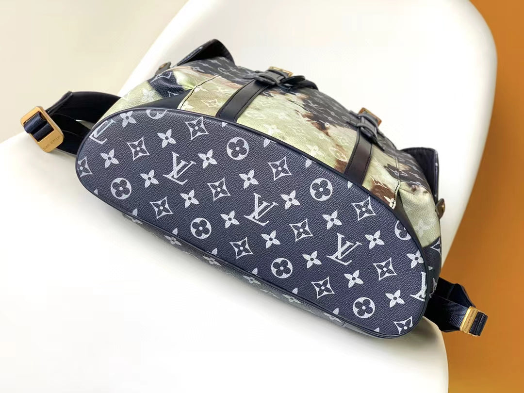 Louis Vuitton Christopher MM Backpack Monogram Dust Canvas