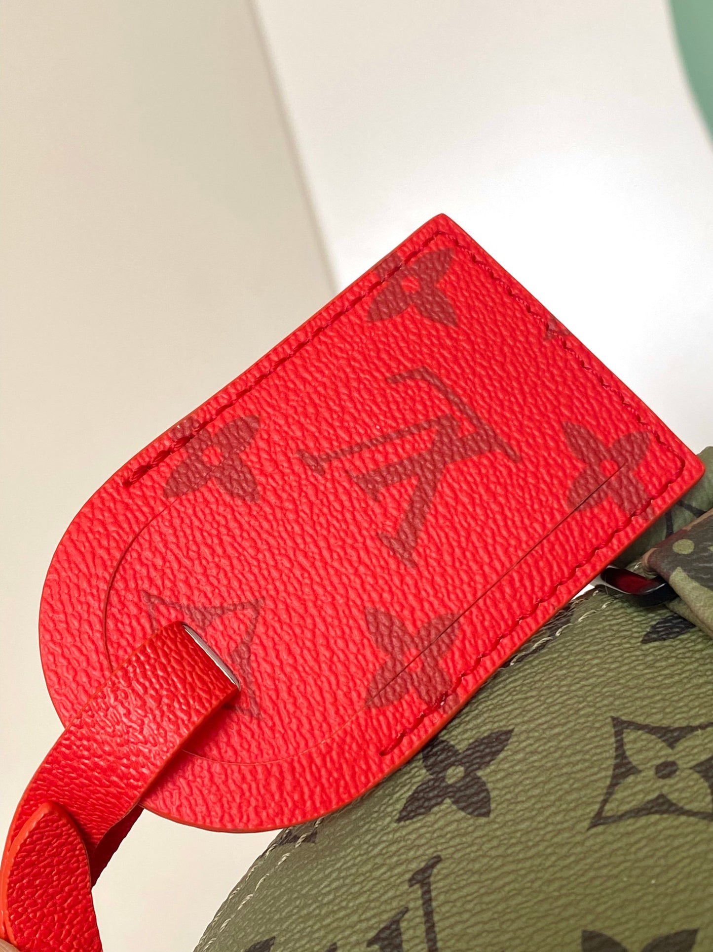 Louis Vuitton Keepall Bandoulière 50 Olive Green Monogram Canvas Duffle Bag