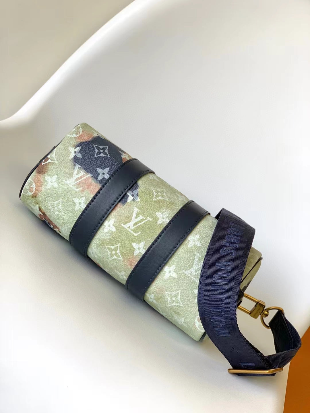 Louis Vuitton Keepall XS Watercolor Monogram Handbag - Blue/Green