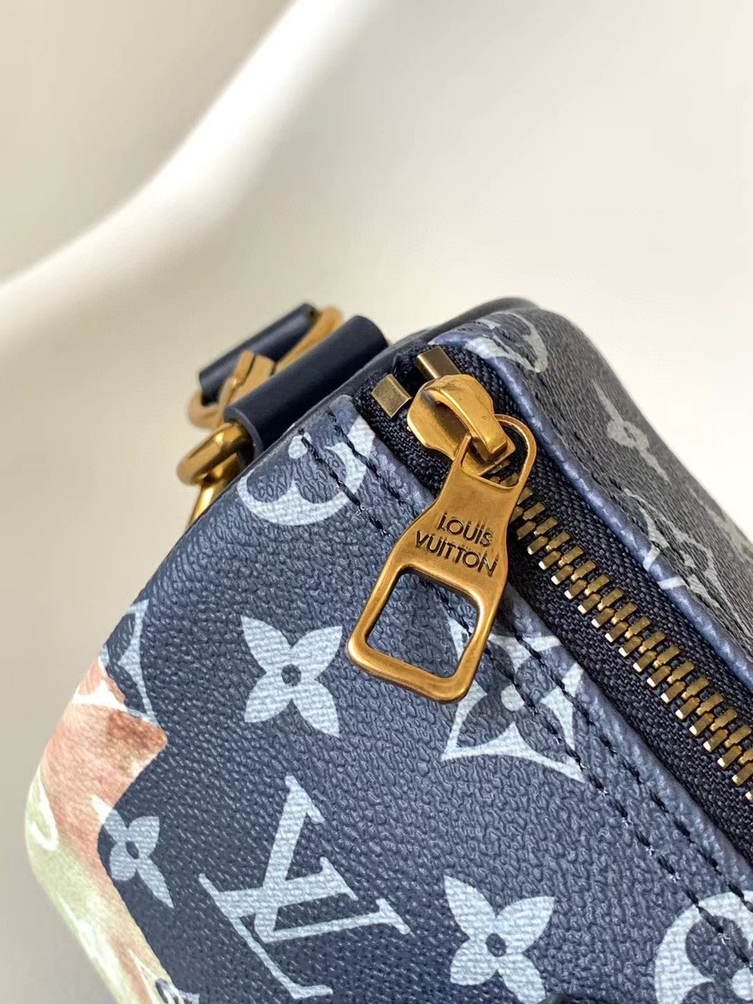 Louis Vuitton Keepall XS Watercolor Monogram Handbag - Blue/Green