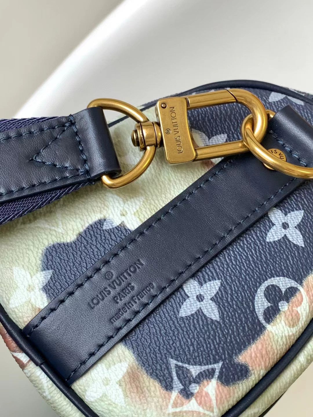 Louis Vuitton Keepall XS Watercolor Monogram Handbag - Blue/Green
