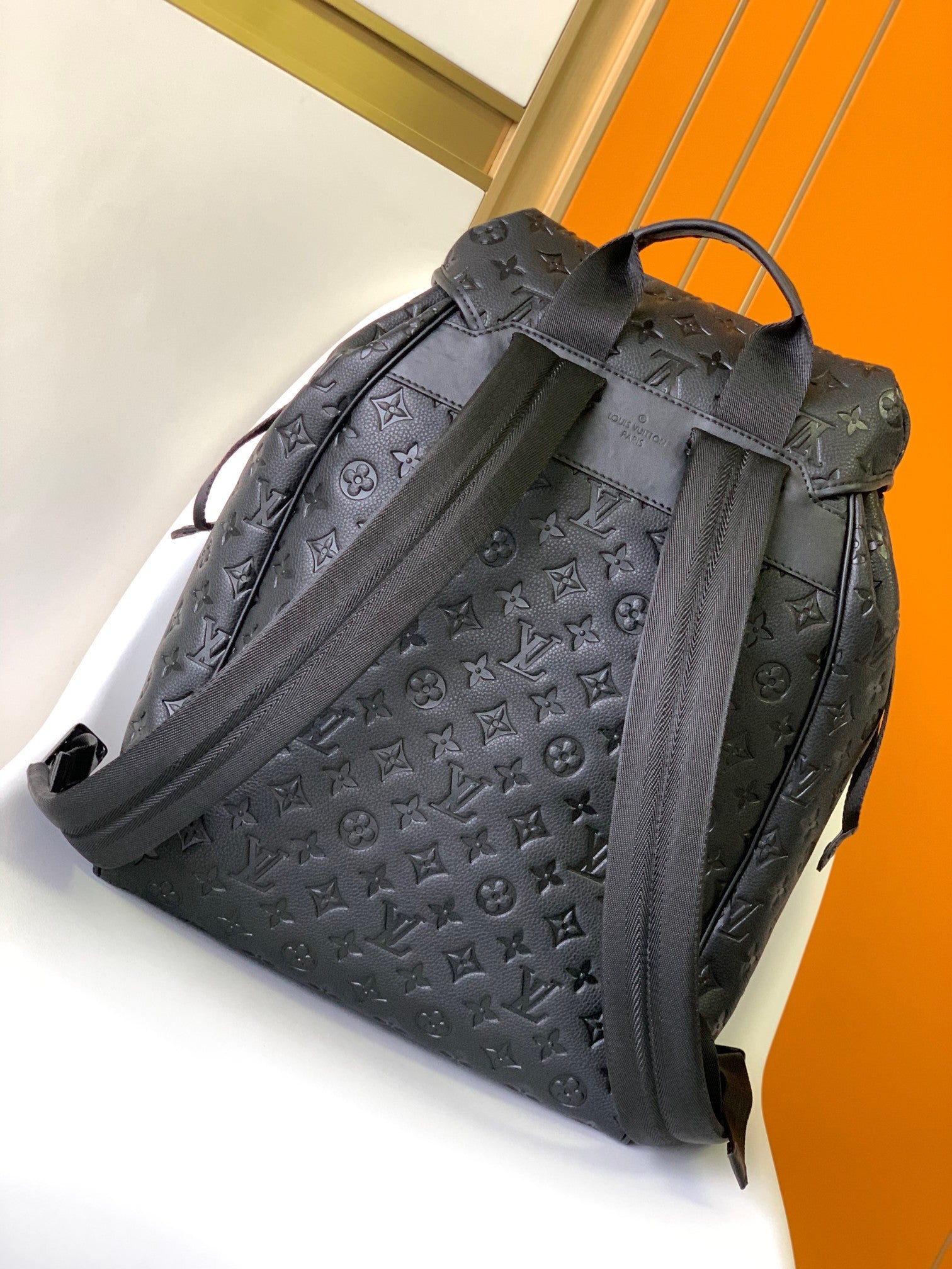 Louis Vuitton Montsouris Backpack Monogram Empreinte Leather - Black