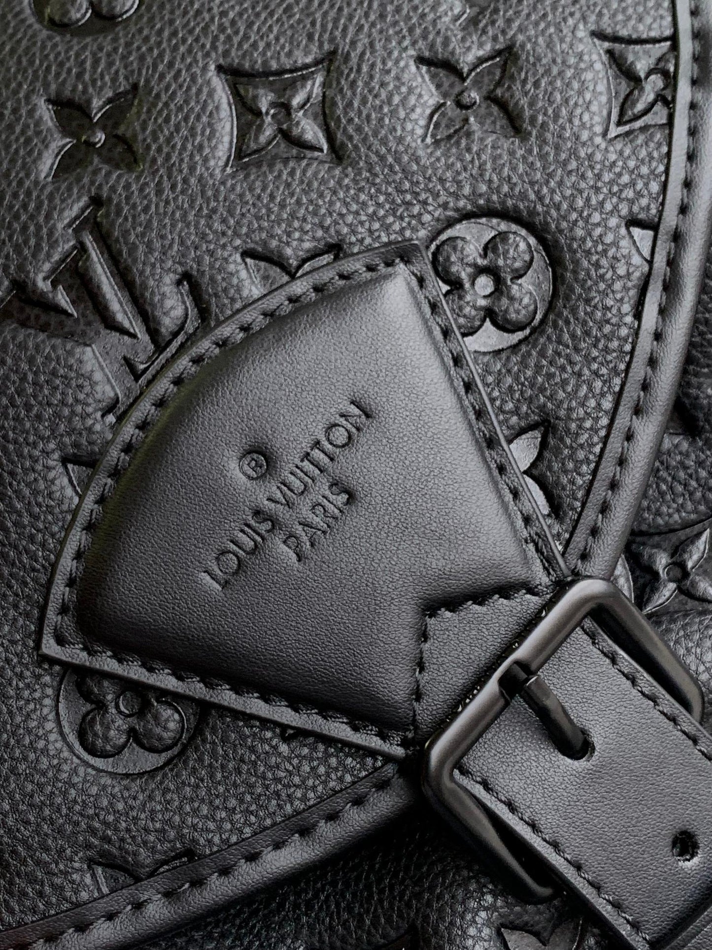 Louis Vuitton Montsouris Backpack Monogram Empreinte Leather - Black