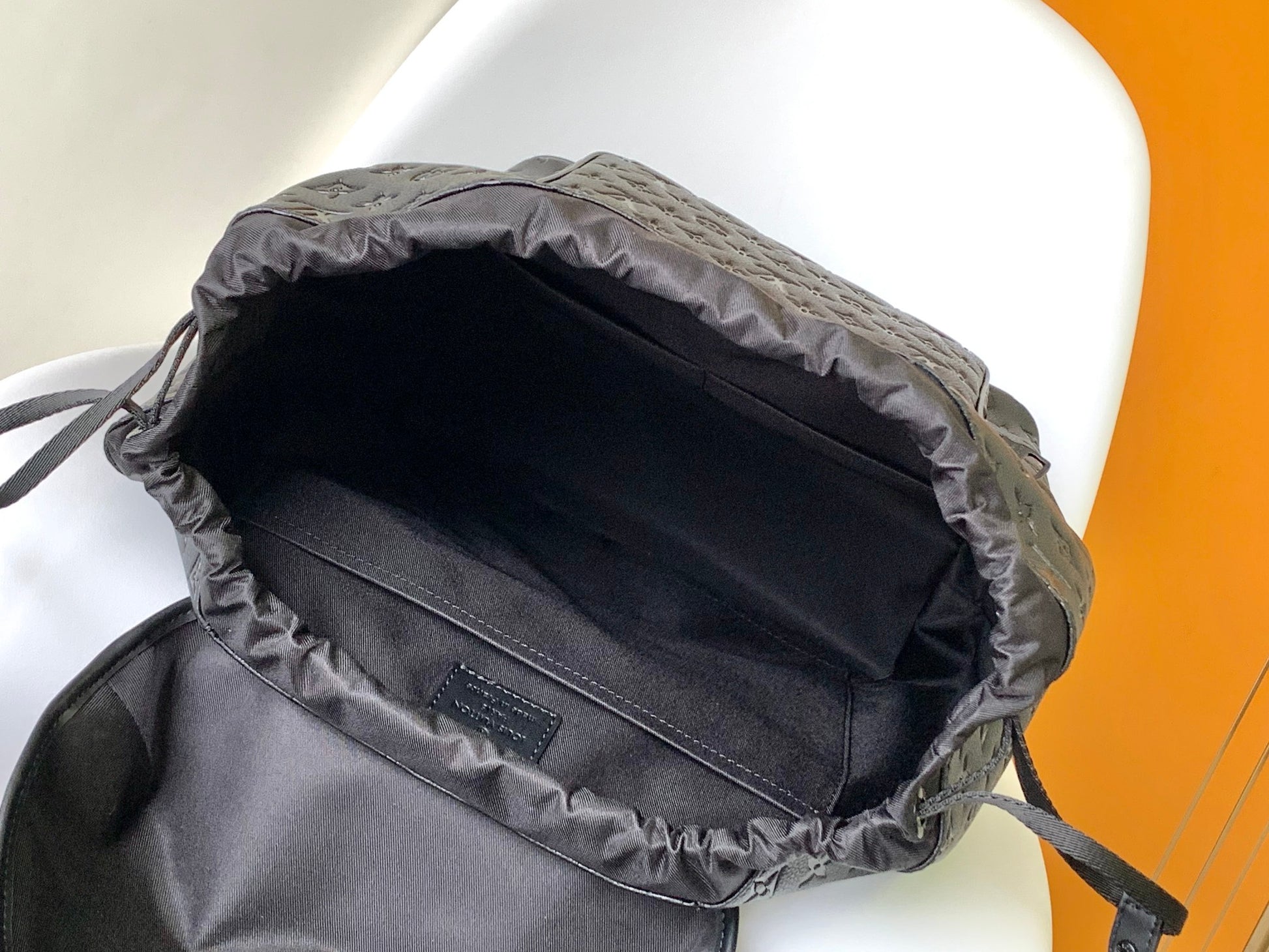 Louis Vuitton Montsouris Backpack Monogram Empreinte Leather - Black