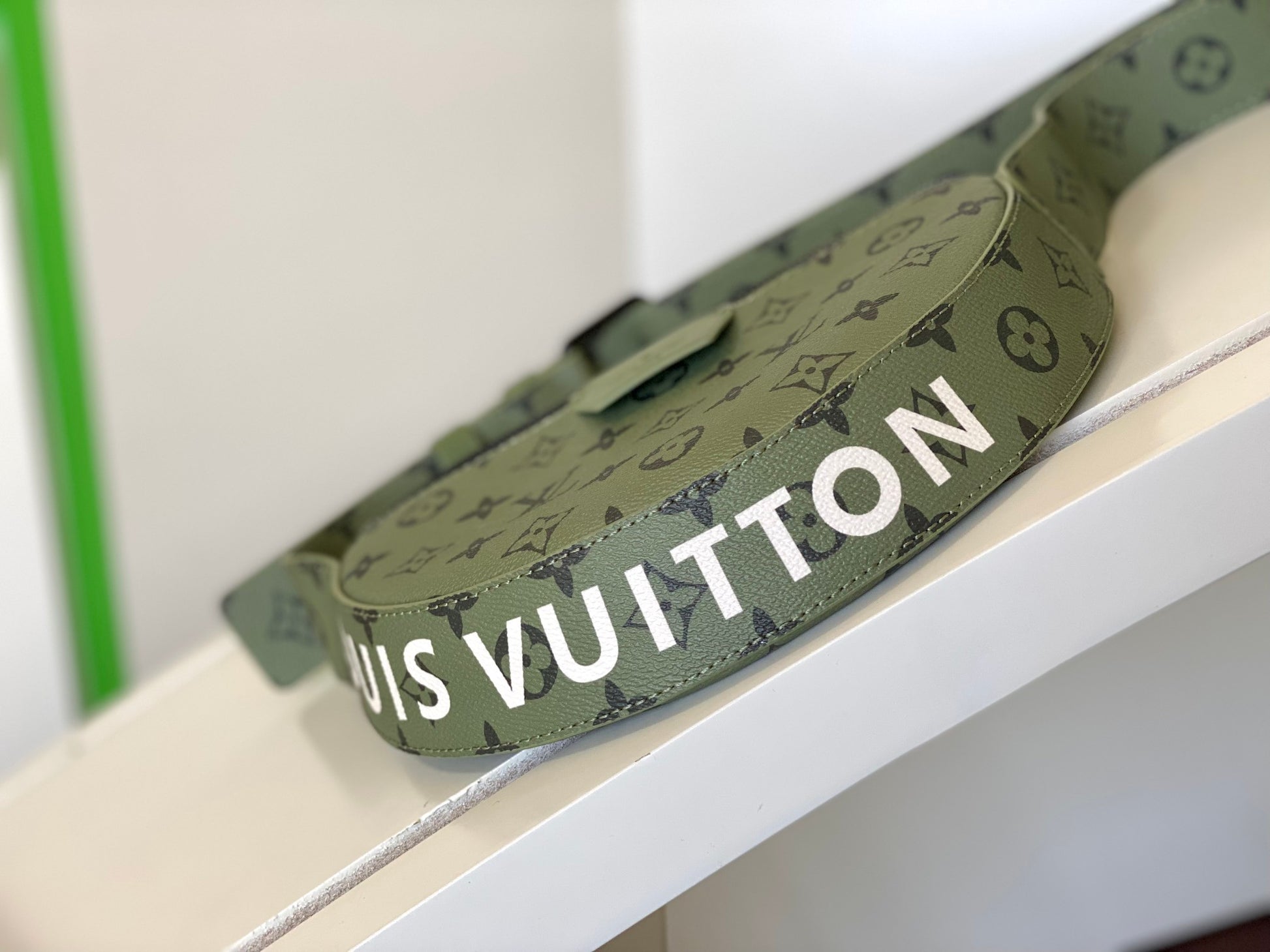 Louis Vuitton Monogram Khaki Green Mini Bumbag