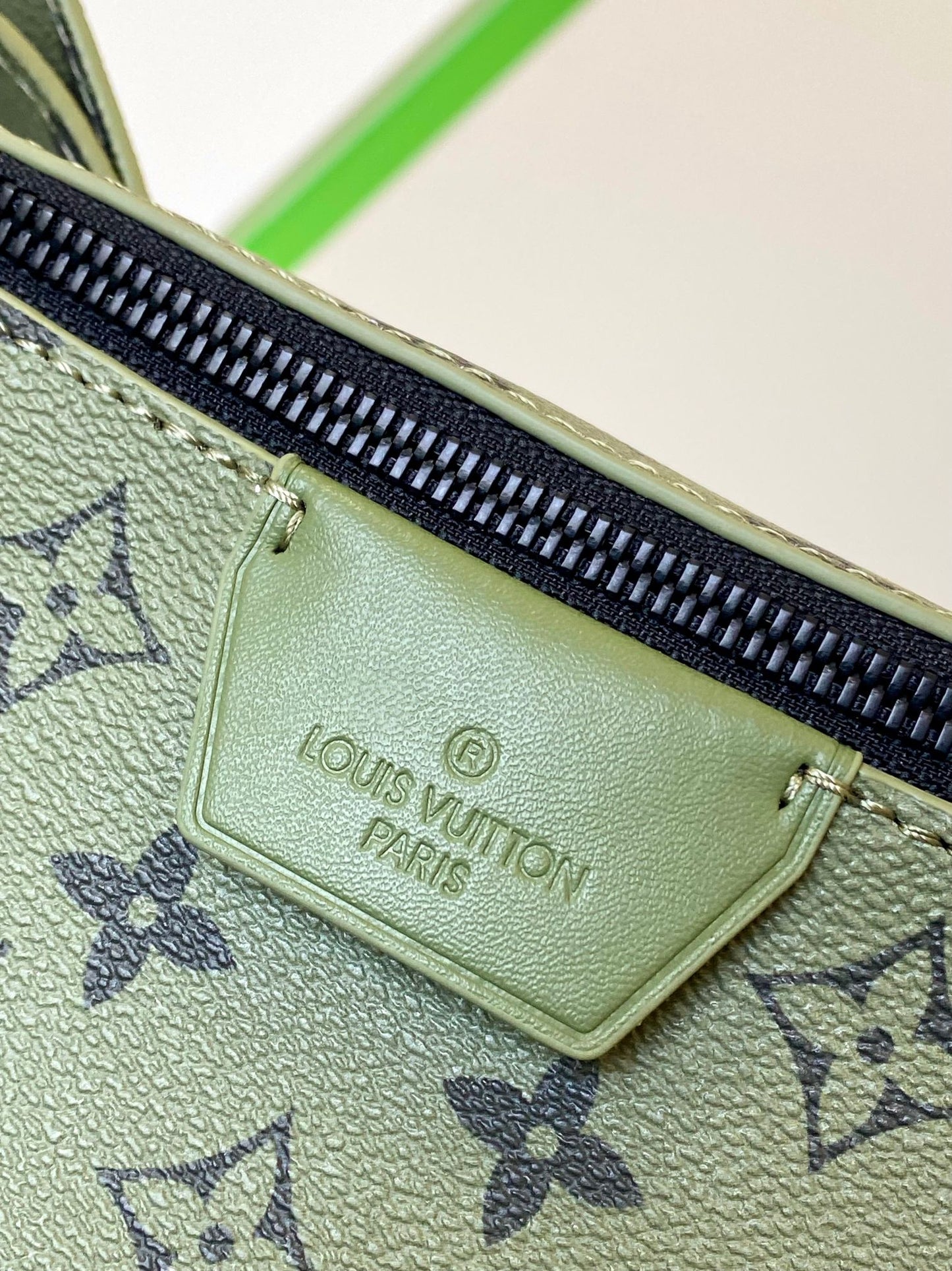 Louis Vuitton Monogram Khaki Green Mini Bumbag