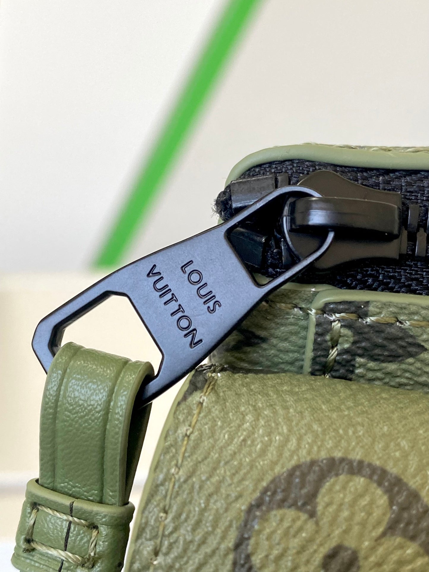 Louis Vuitton Monogram Khaki Green Mini Bumbag
