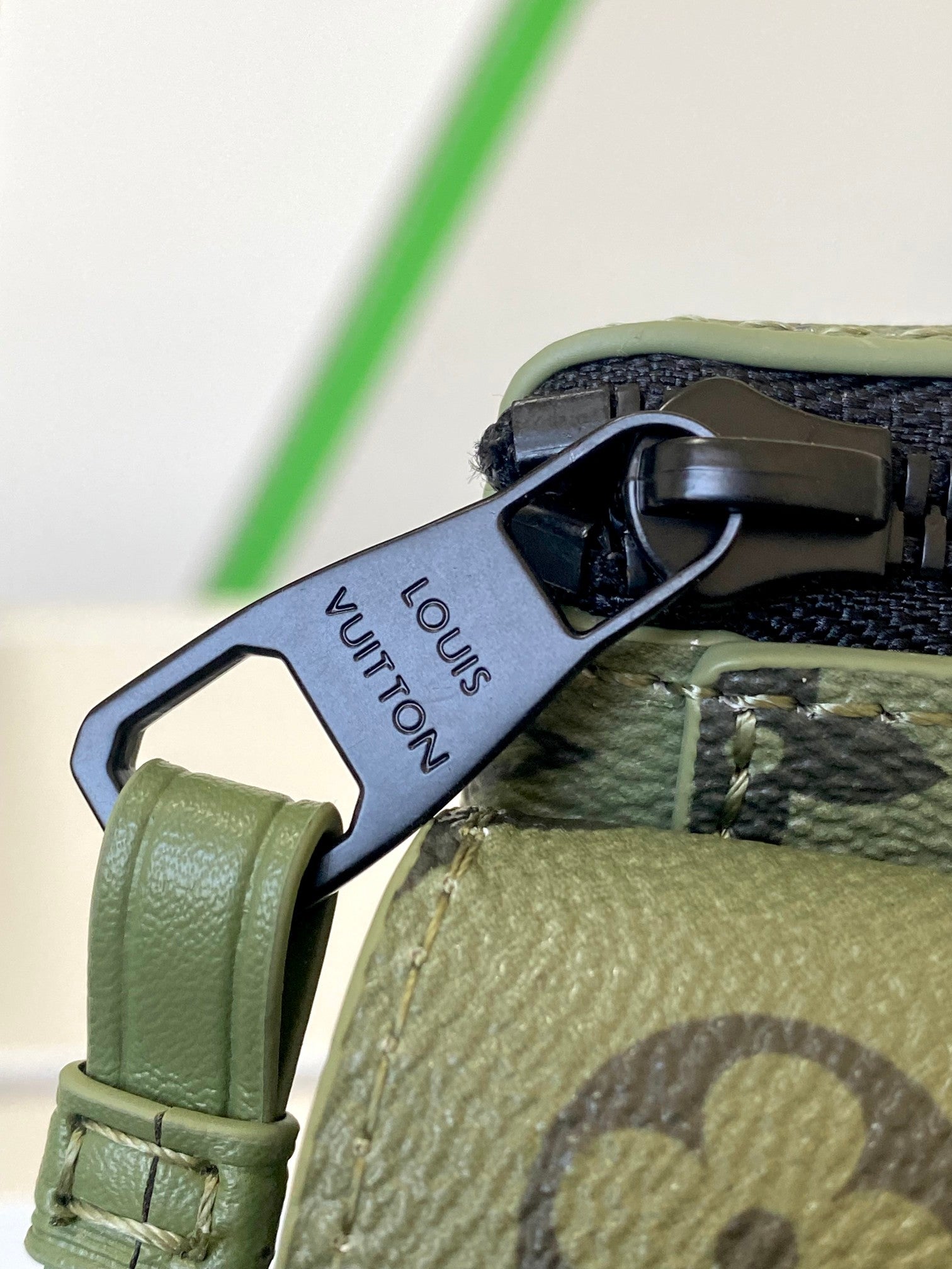 Louis Vuitton Olive Green Monogram Crescent Waist Bag Crossbody Belt Pack