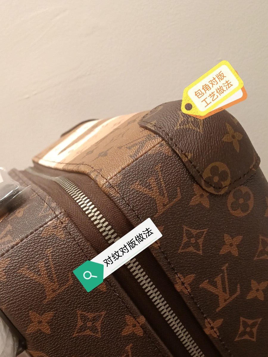 Artistic Face Portrait Monogram Carry-On Rolling Suitcase