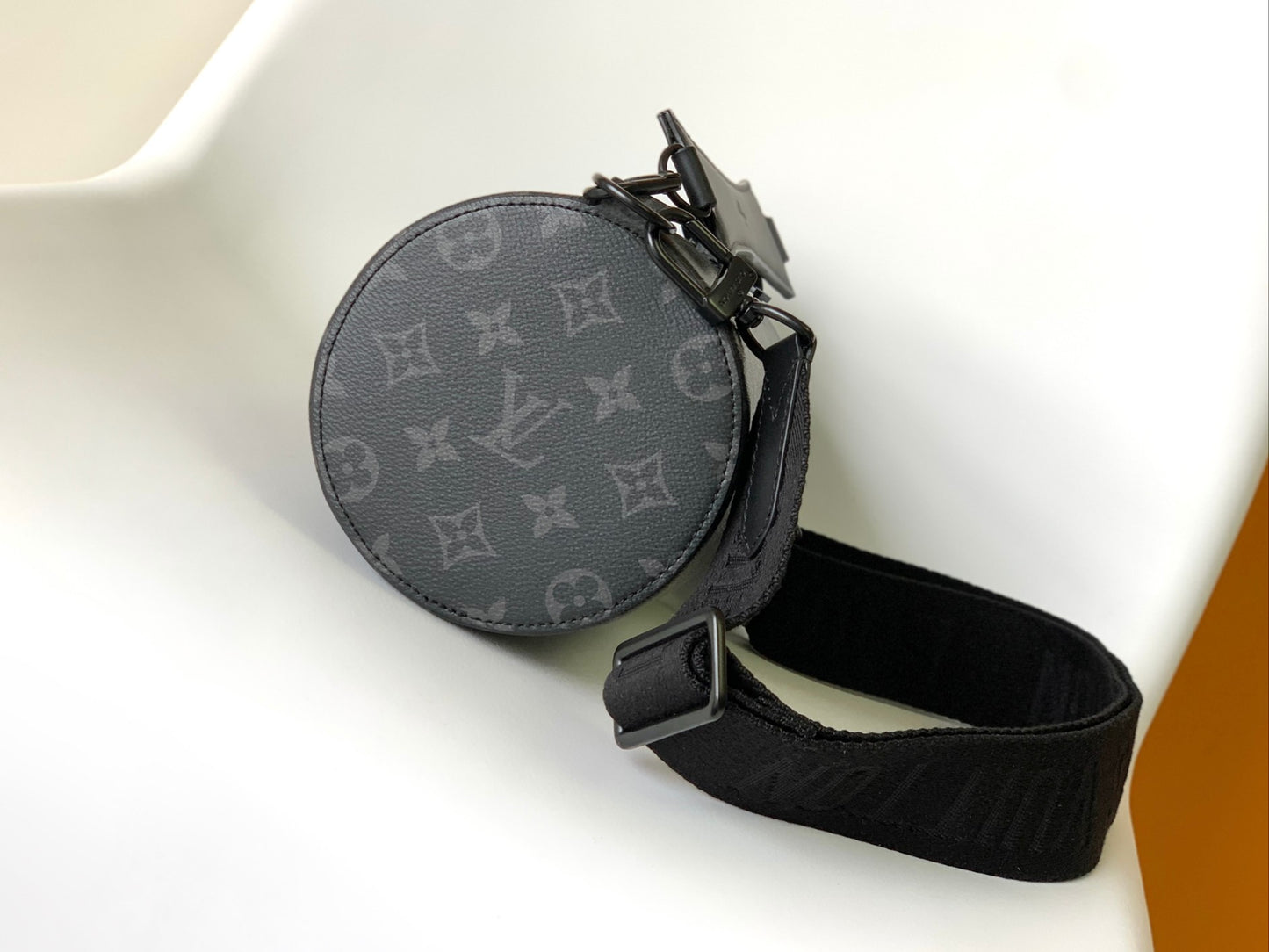 Louis Vuitton Monogram Eclipse Polochon Bag - Black Men's Crossbody