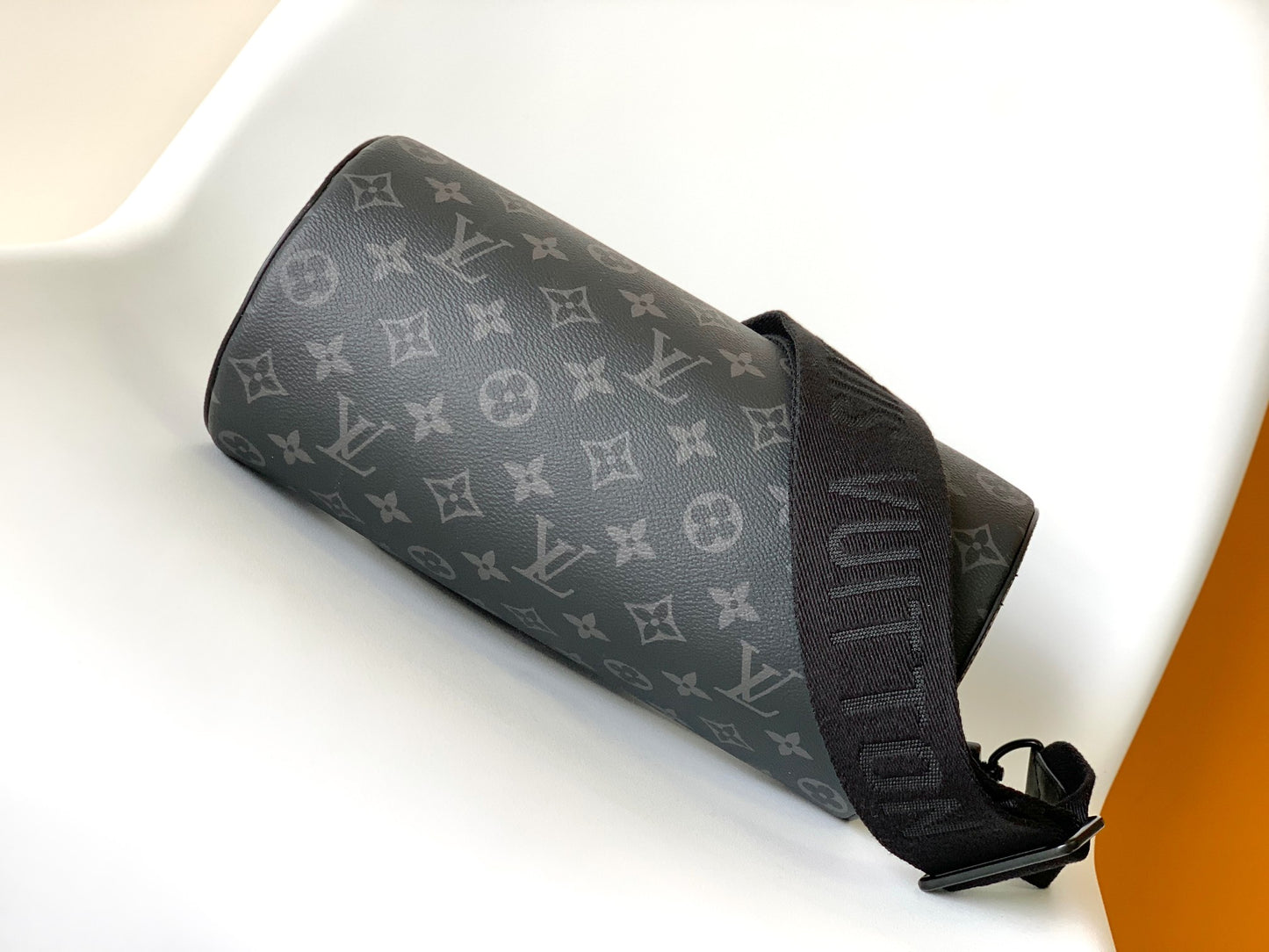 Louis Vuitton Monogram Eclipse Polochon Bag - Black Men's Crossbody