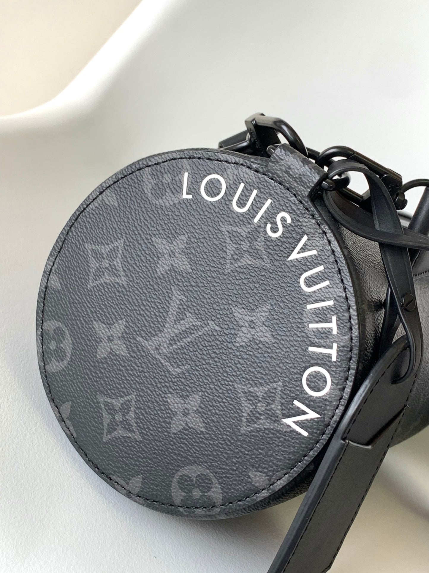 Louis Vuitton Monogram Eclipse Polochon Bag - Black Men's Crossbody