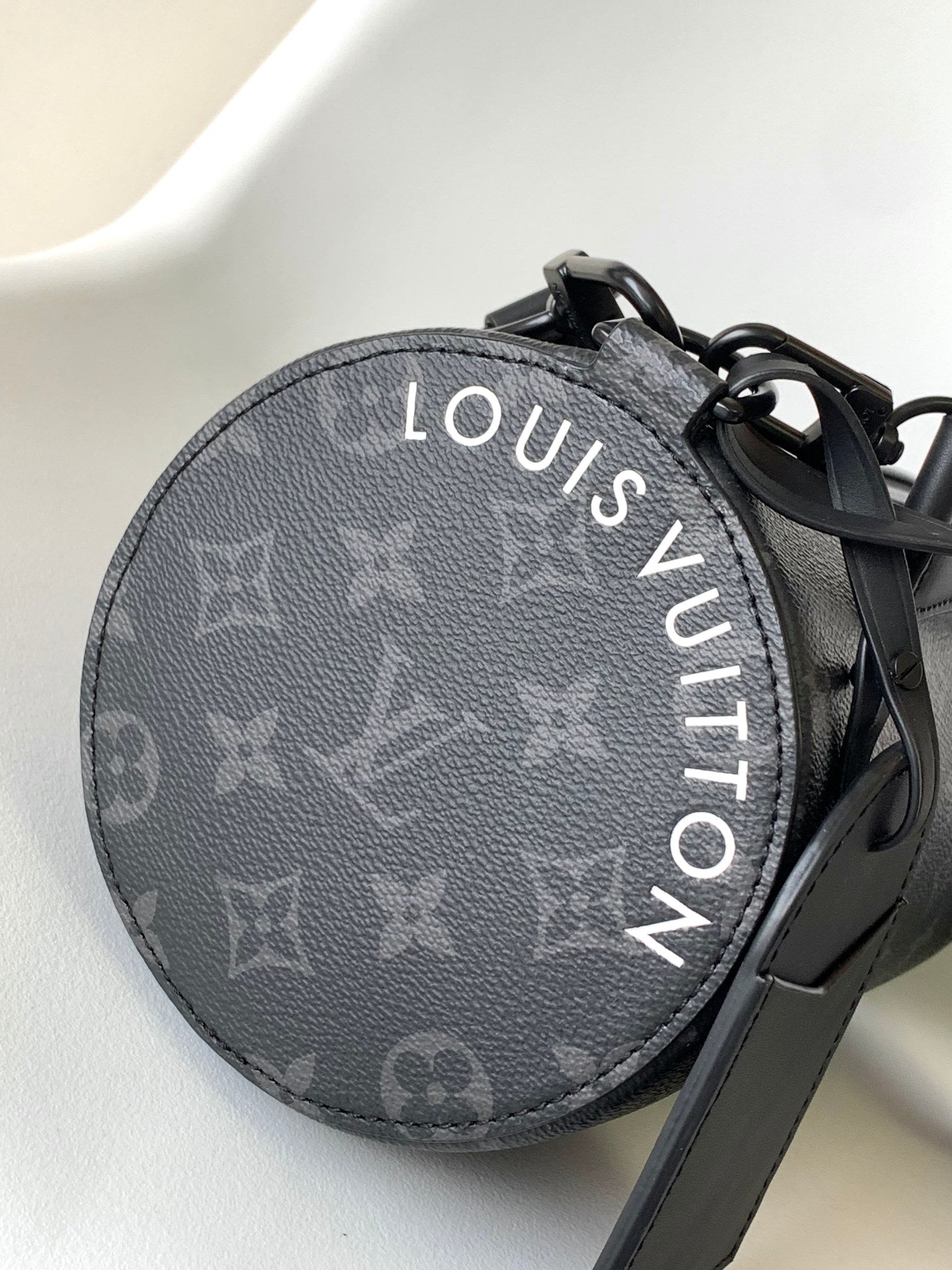 Louis Vuitton Monogram Eclipse Polochon Bag - Black Men's Crossbody