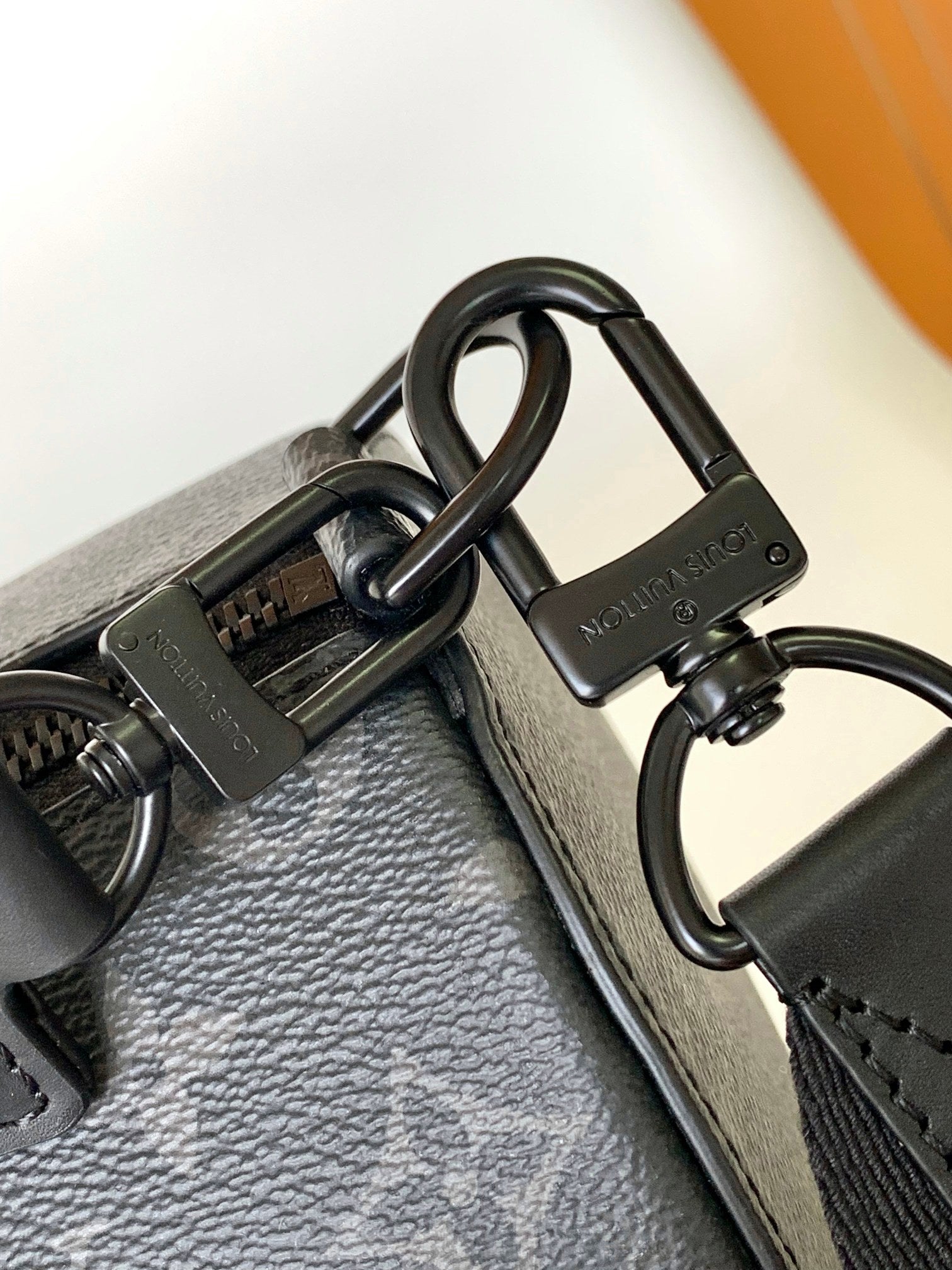 Louis Vuitton Monogram Eclipse Polochon Bag - Black Men's Crossbody