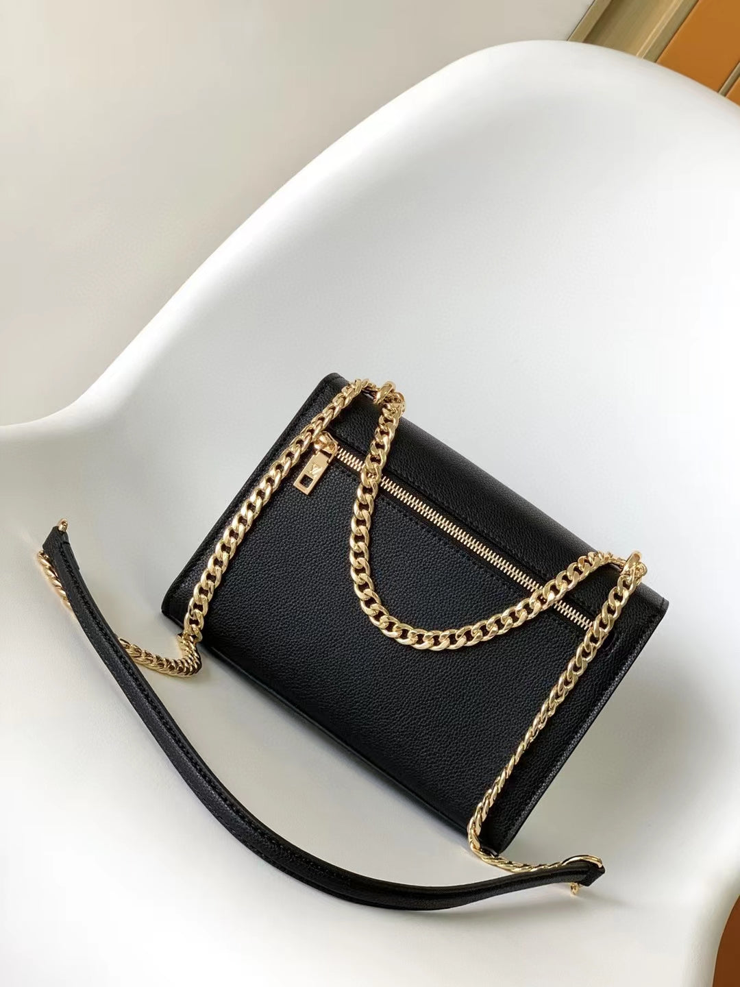 Louis Vuitton Lockme II BB Black & Cream Calfskin Shoulder Bag