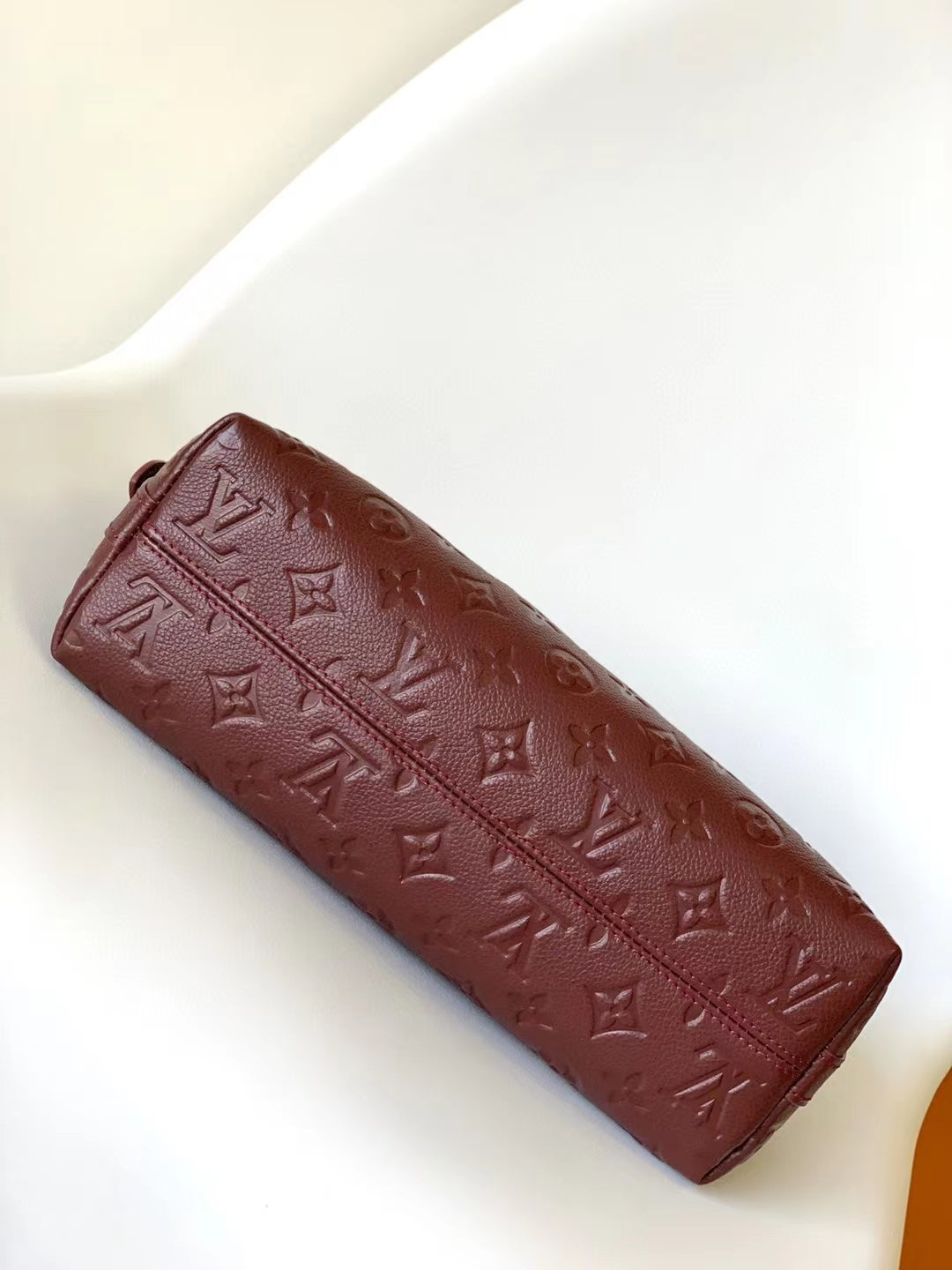 Louis Vuitton Monogram Empreinte Leather Hobo Shoulder Bag - Burgundy
