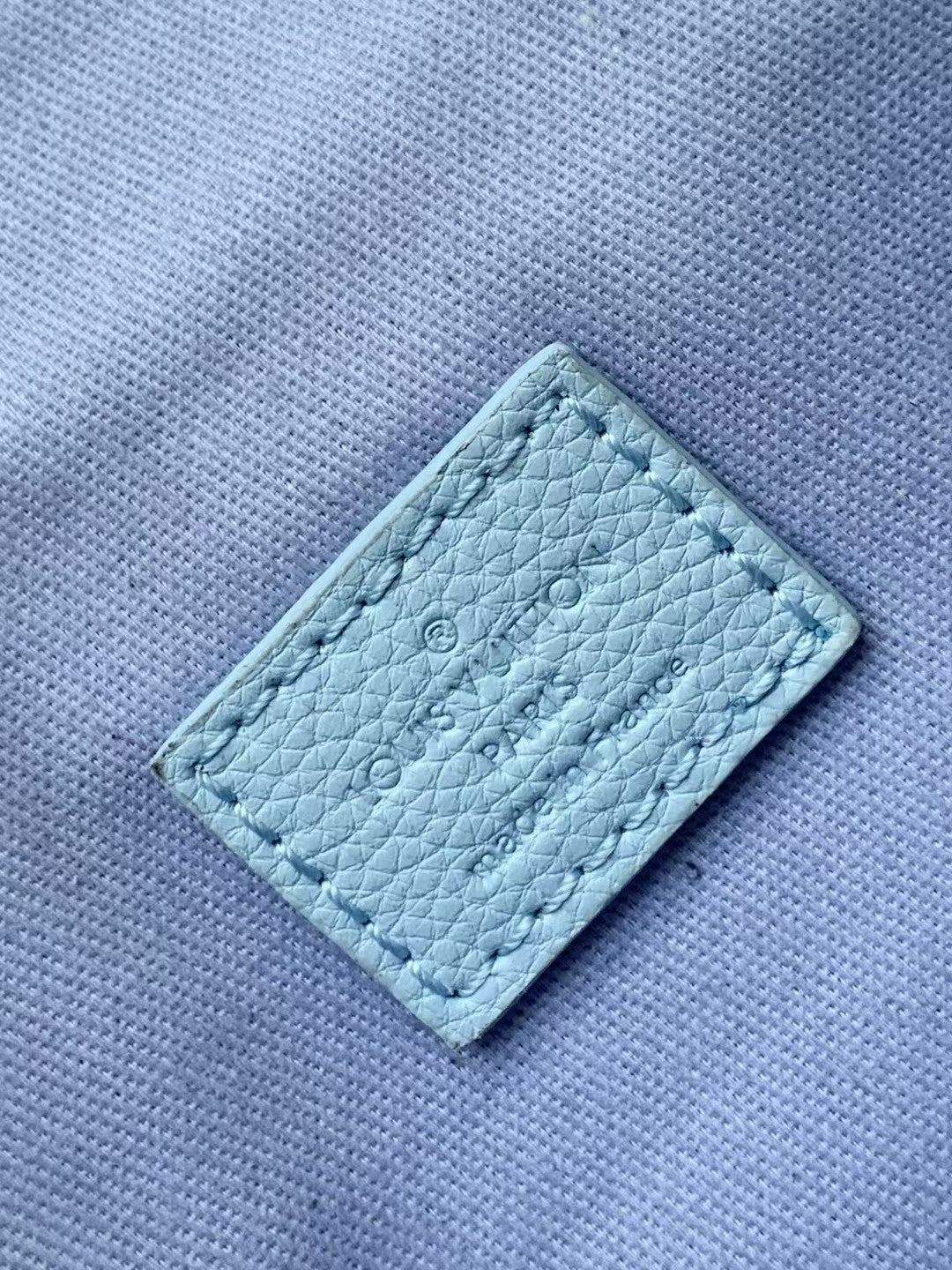 Louis Vuitton Gaston Wearable Wallet Light Blue Taurillon Leather Crossbody Bag