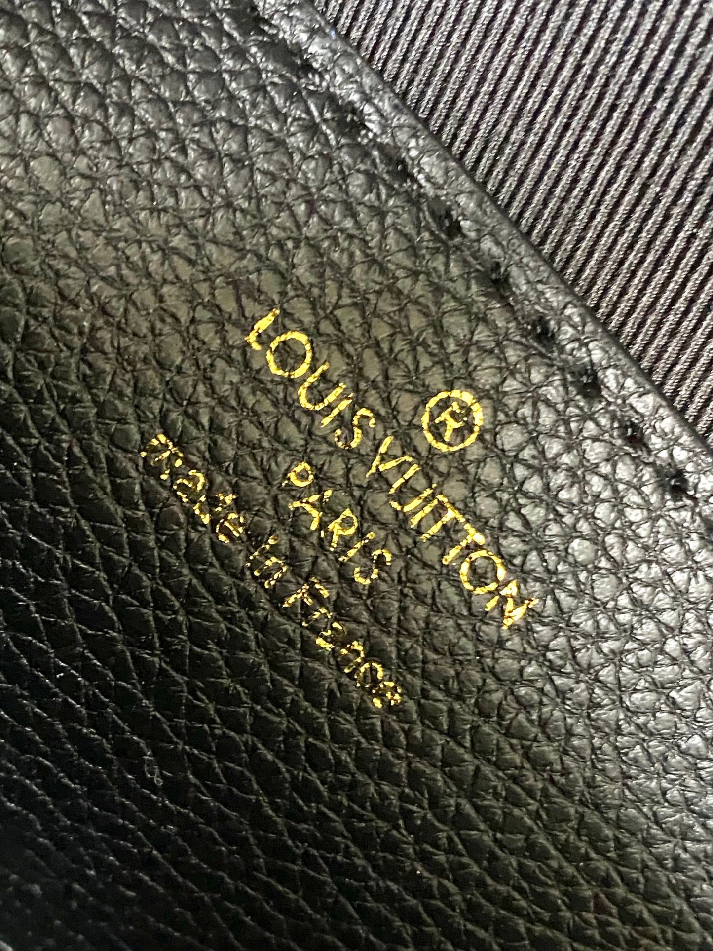 Louis Vuitton Monogram Empreinte Leather Vavin PM Chain Bag - Black