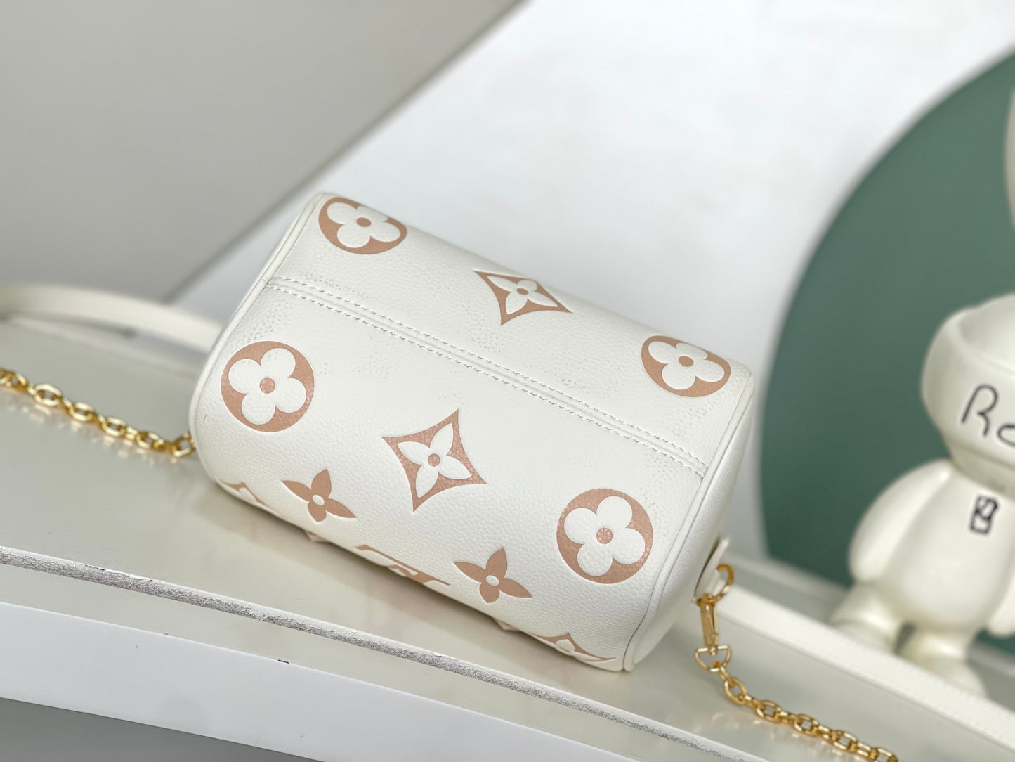 Louis Vuitton Nano Speedy Monogram Empreinte Leather Handbag - Bicolour Pink/Cream