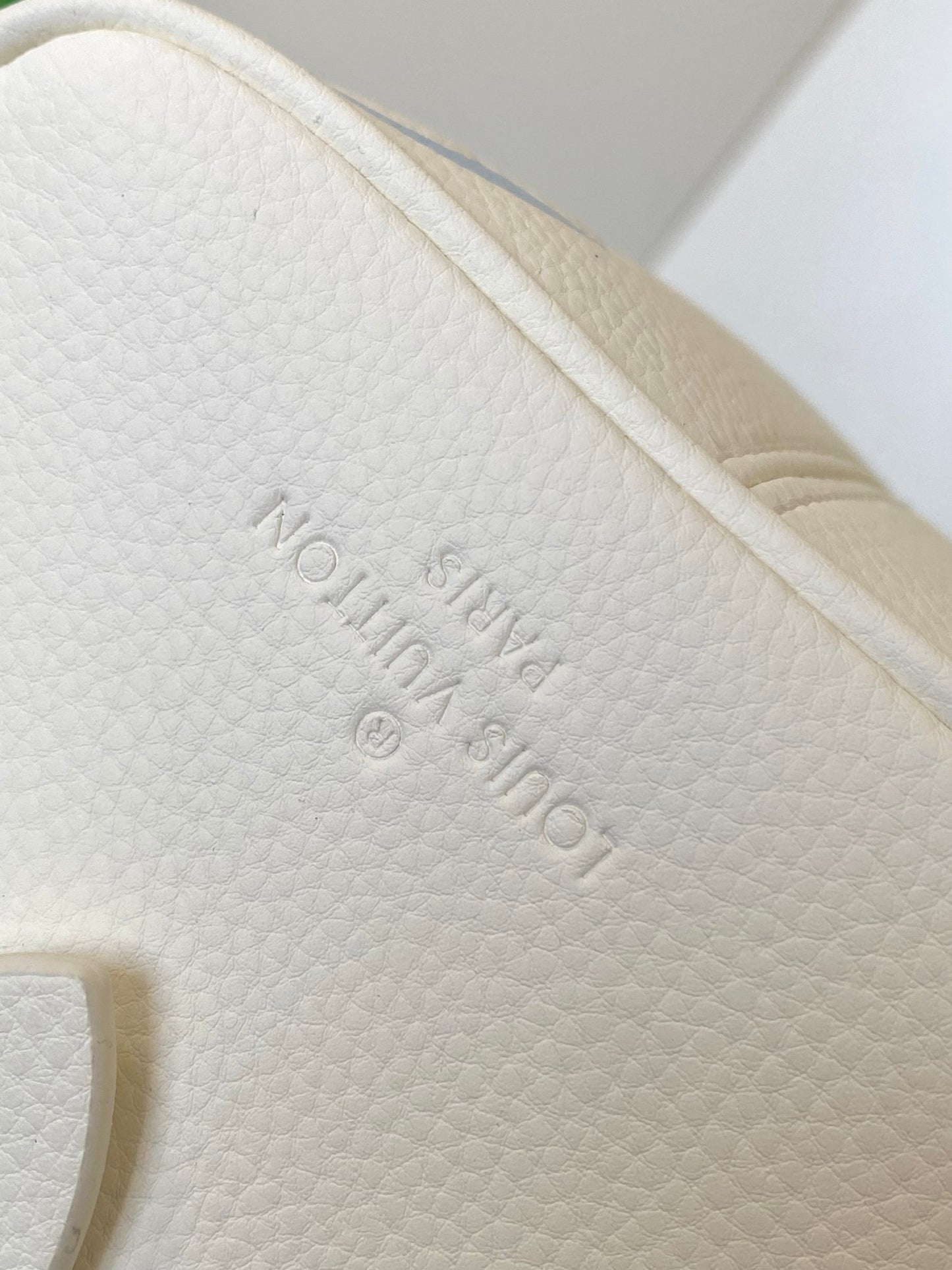 Louis Vuitton Nano Speedy Monogram Empreinte Leather Cream/Blue